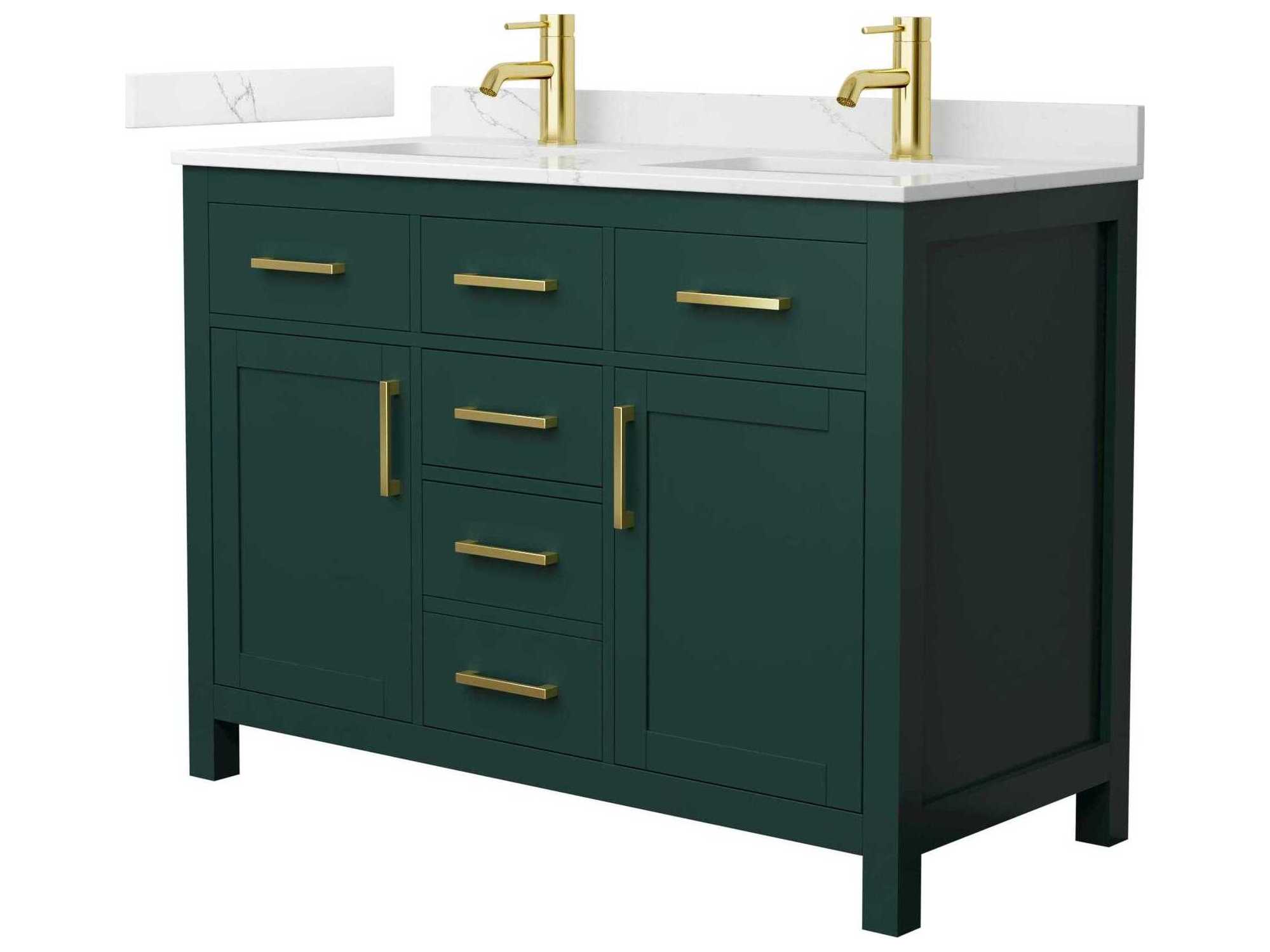 Wyndham Collection Beckett 48" Green Vanity