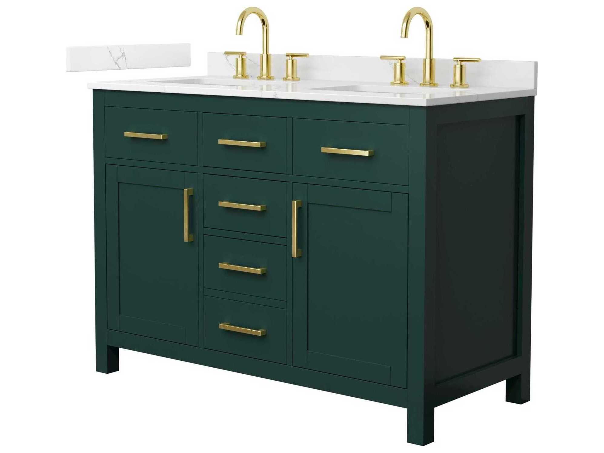 Wyndham Collection Beckett 48" Green Vanity