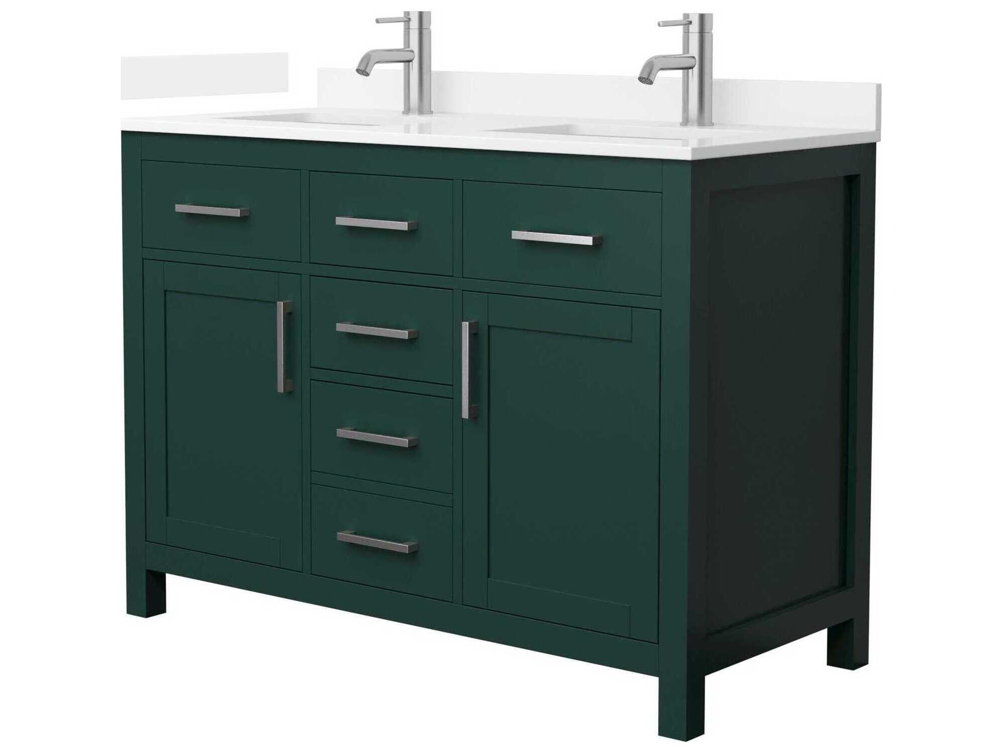 Wyndham Collection Beckett 48" Green Vanity