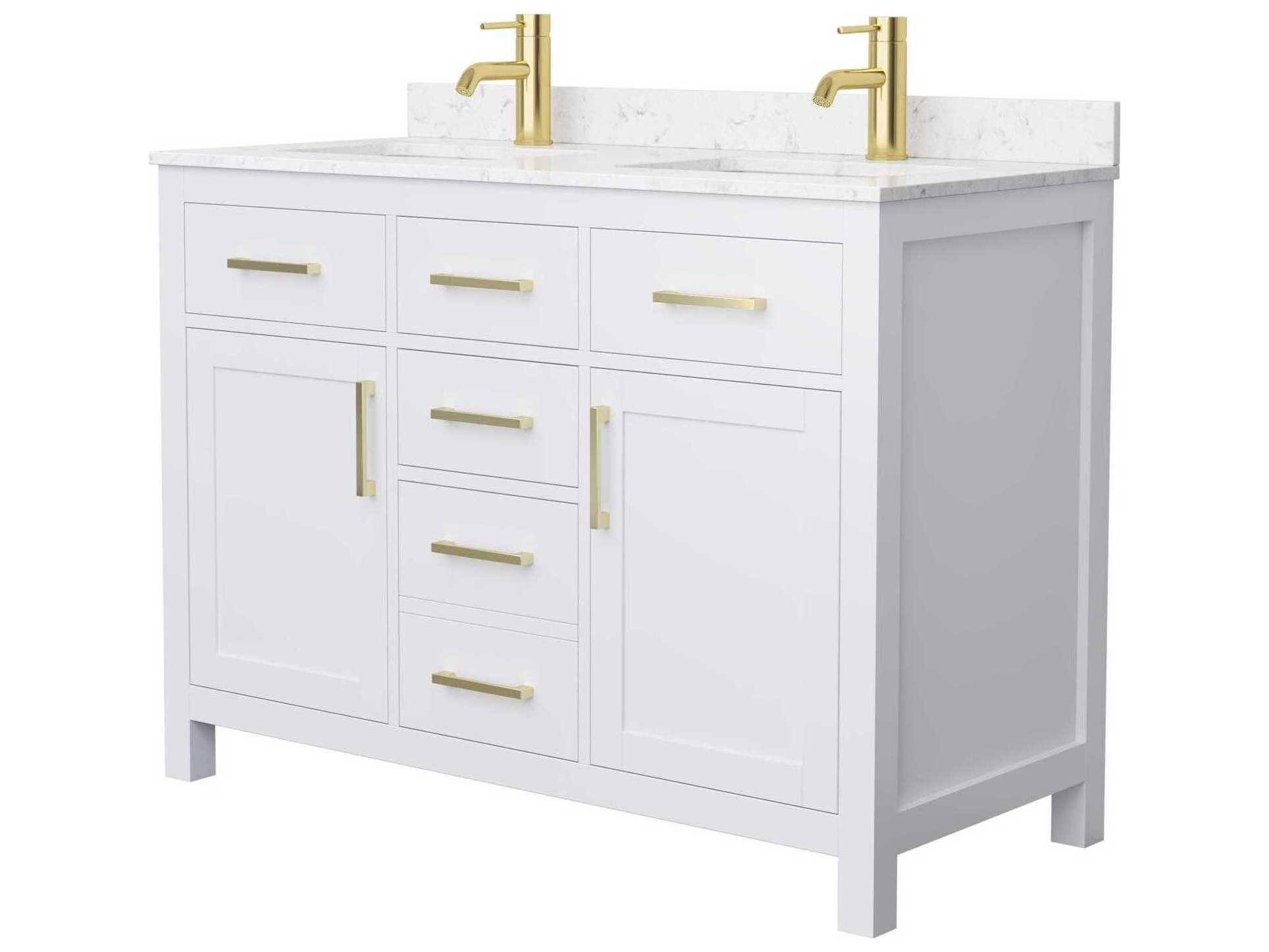 Wyndham Collection Beckett 48" White Vanity