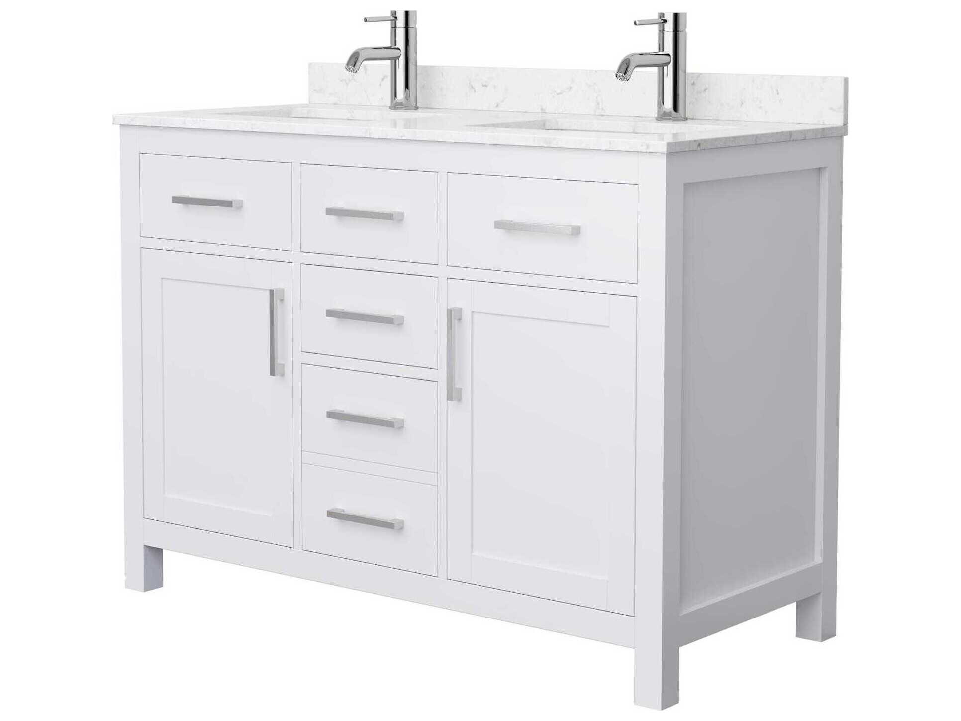 Wyndham Collection Beckett 48" White Vanity