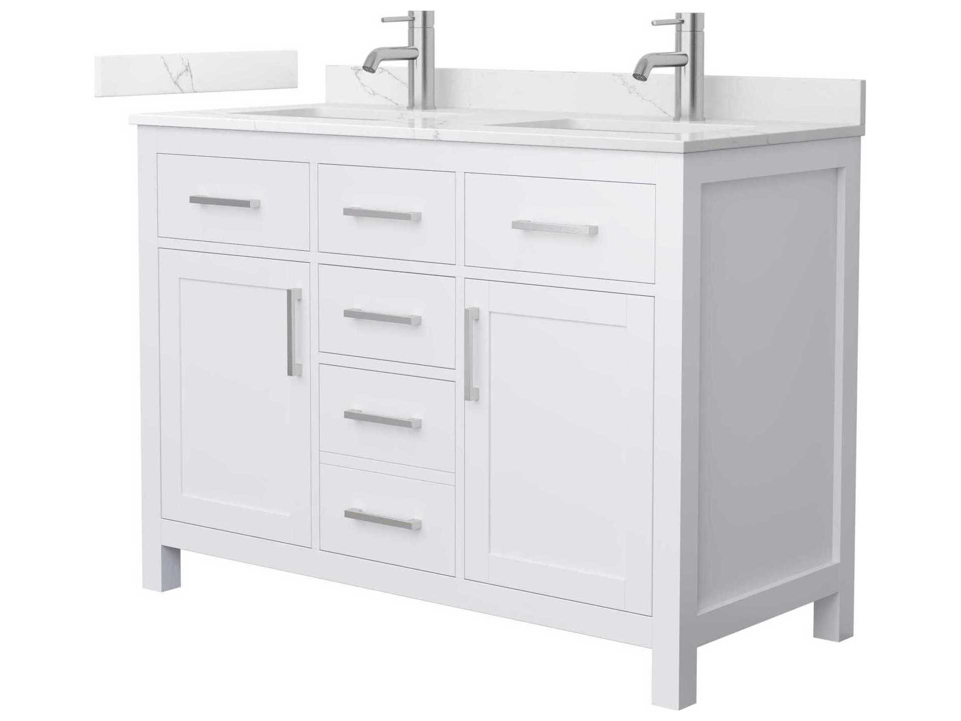 Wyndham Collection Beckett 48" White Vanity