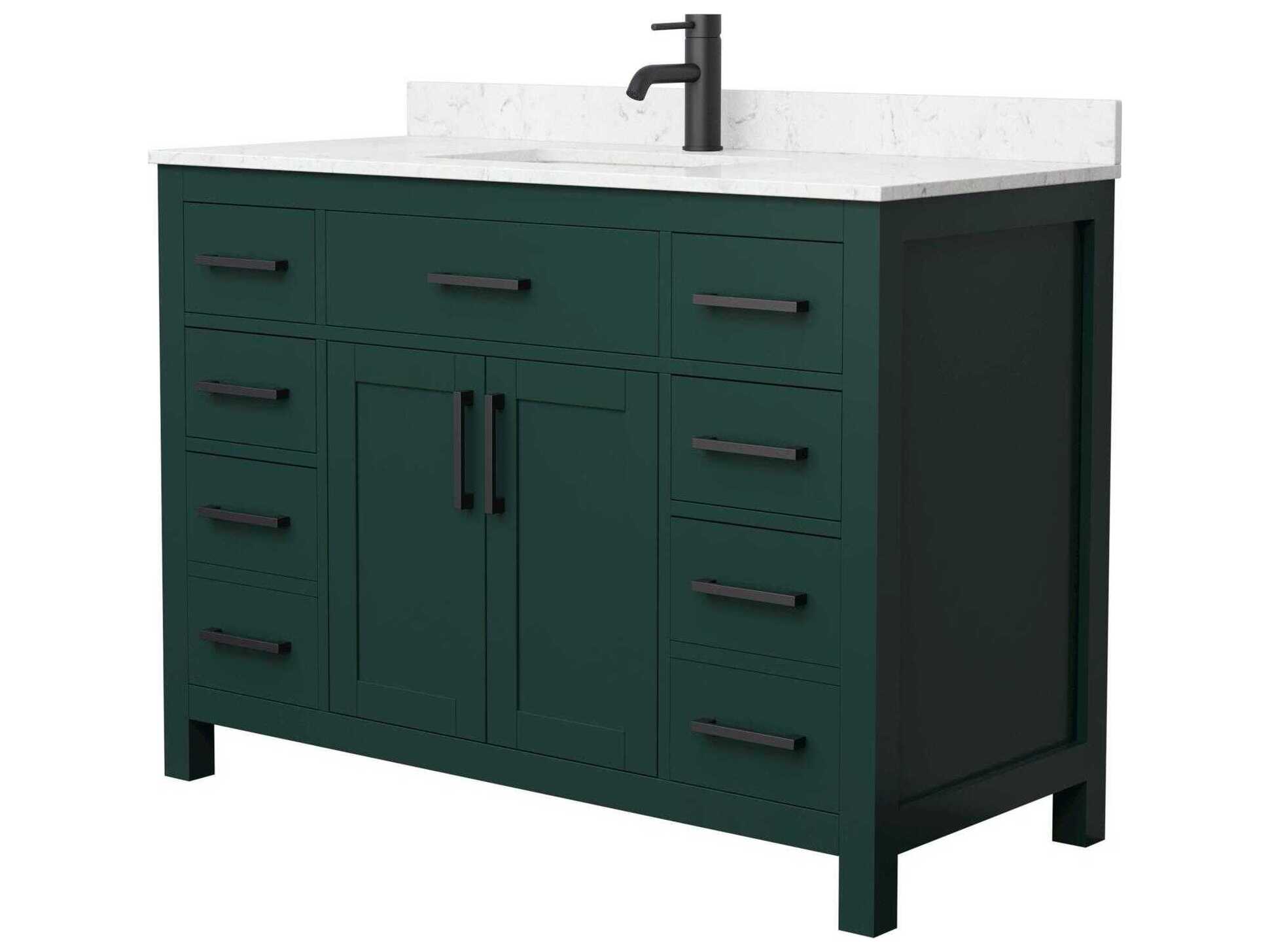Wyndham Collection Beckett 48" Green Vanity