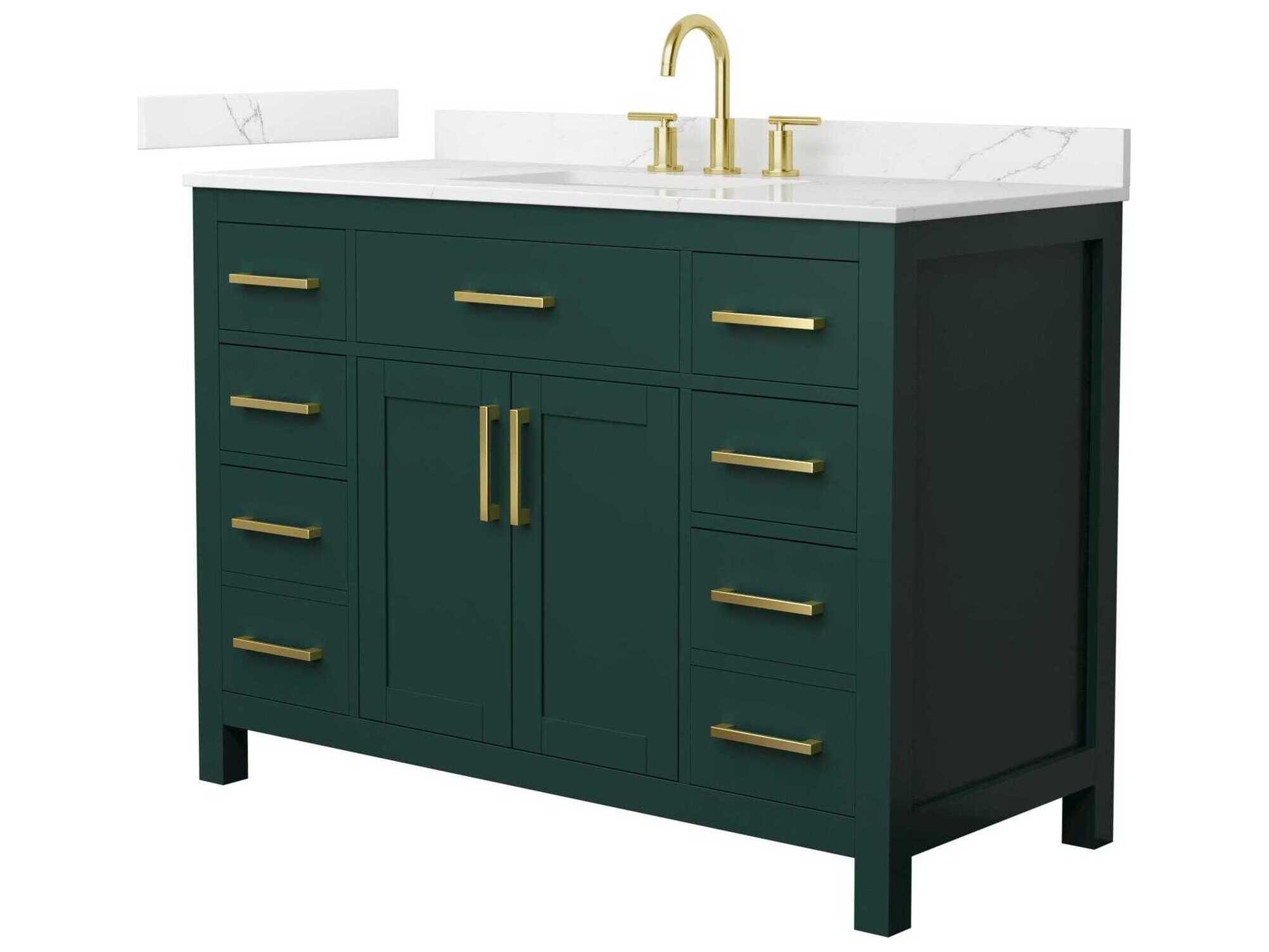 Wyndham Collection Beckett 48" Green Vanity