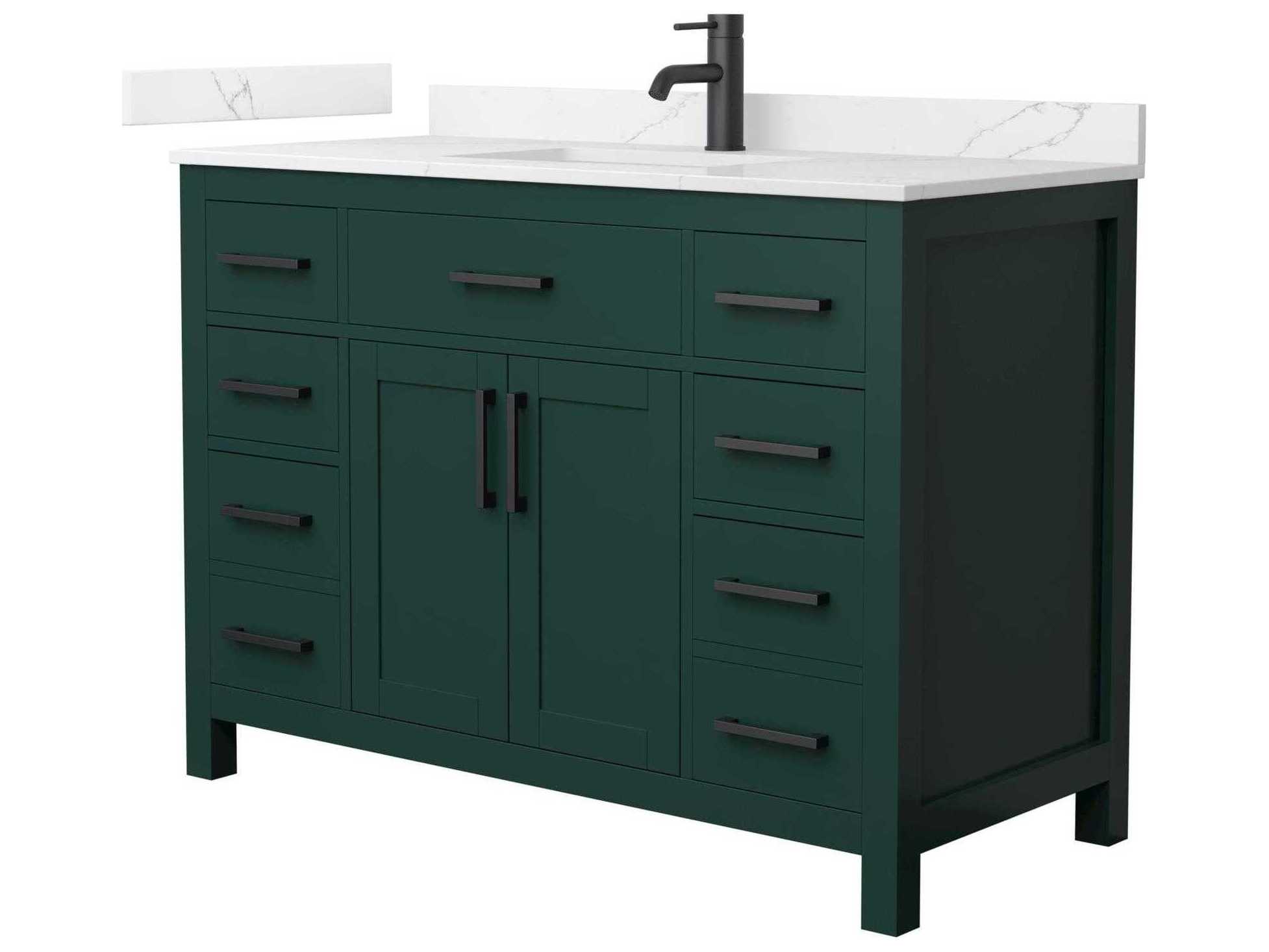Wyndham Collection Beckett 48" Green Vanity