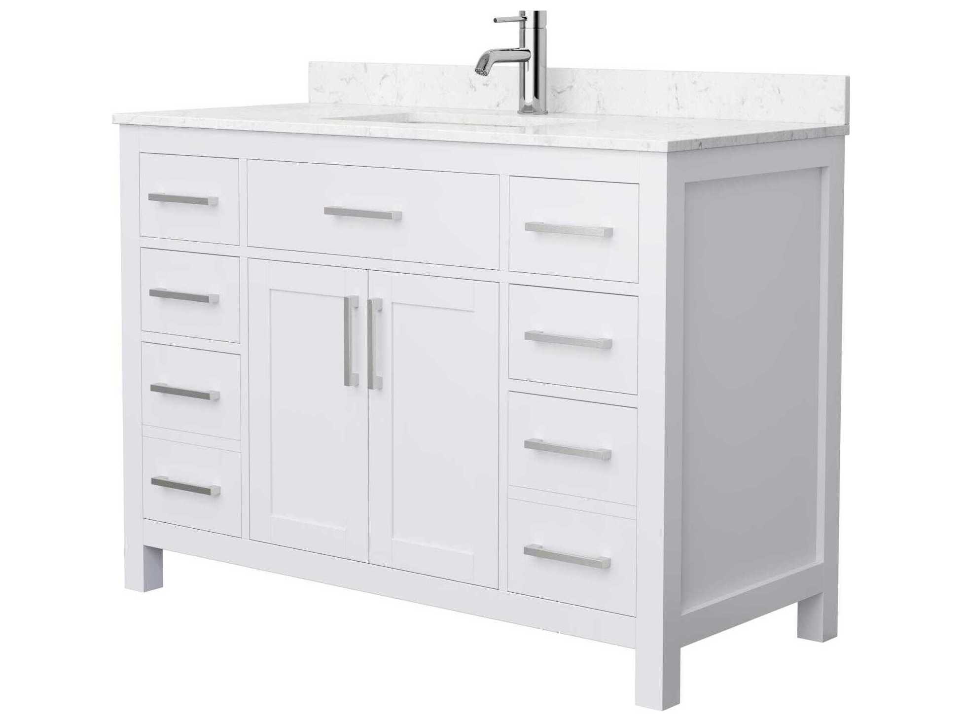 Wyndham Collection Beckett 48" White Vanity