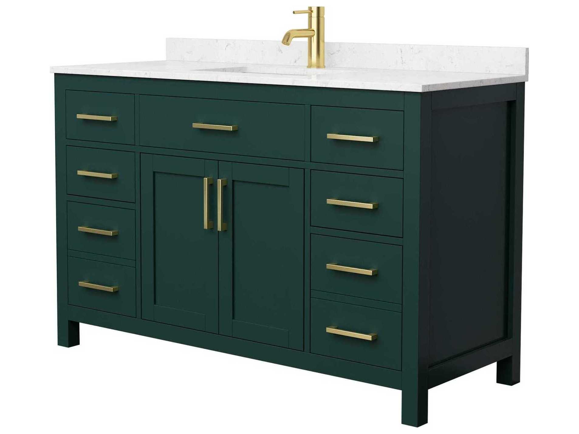 Wyndham Collection Beckett 54" Green Vanity