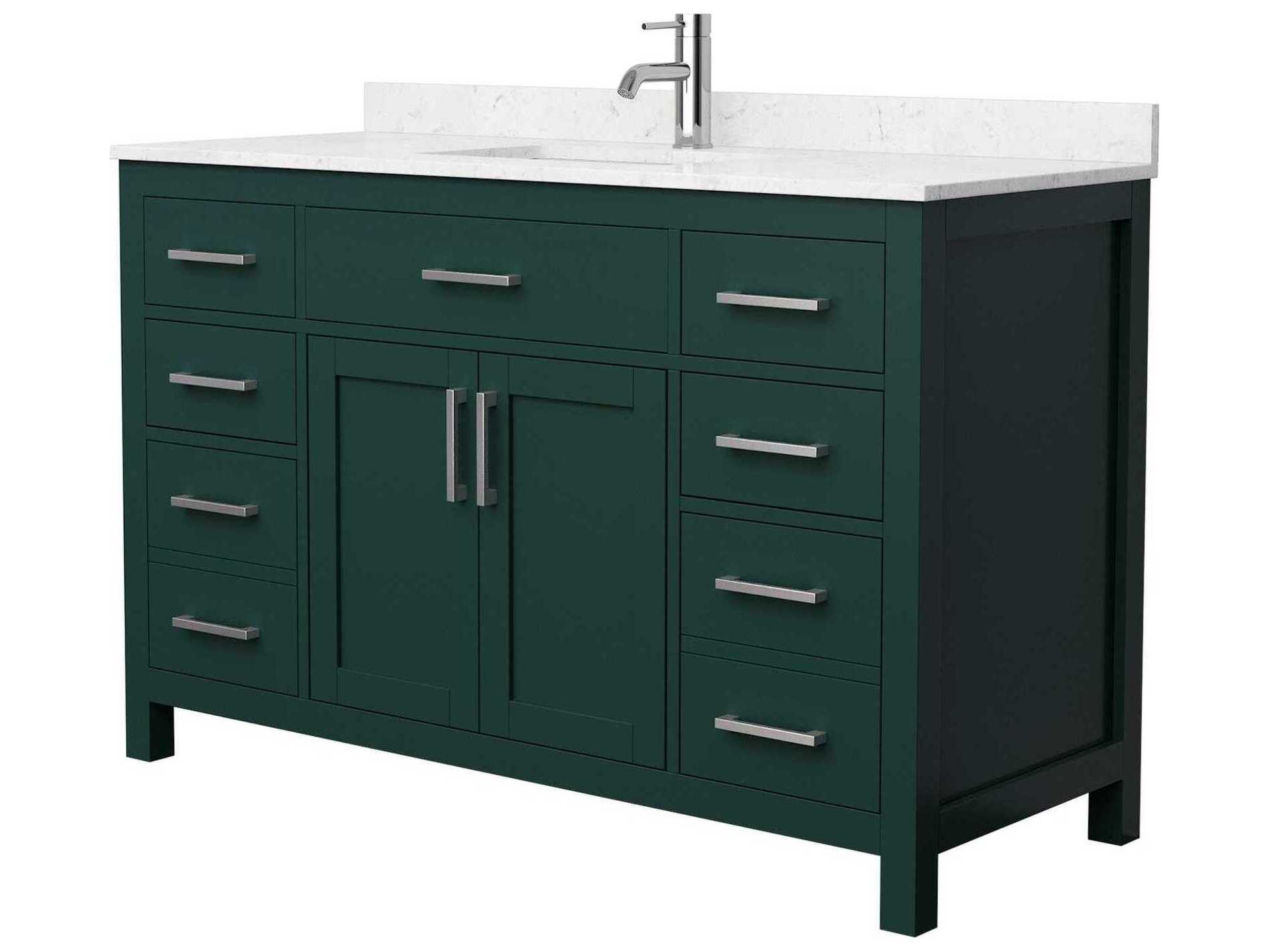 Wyndham Collection Beckett 54" Green Vanity
