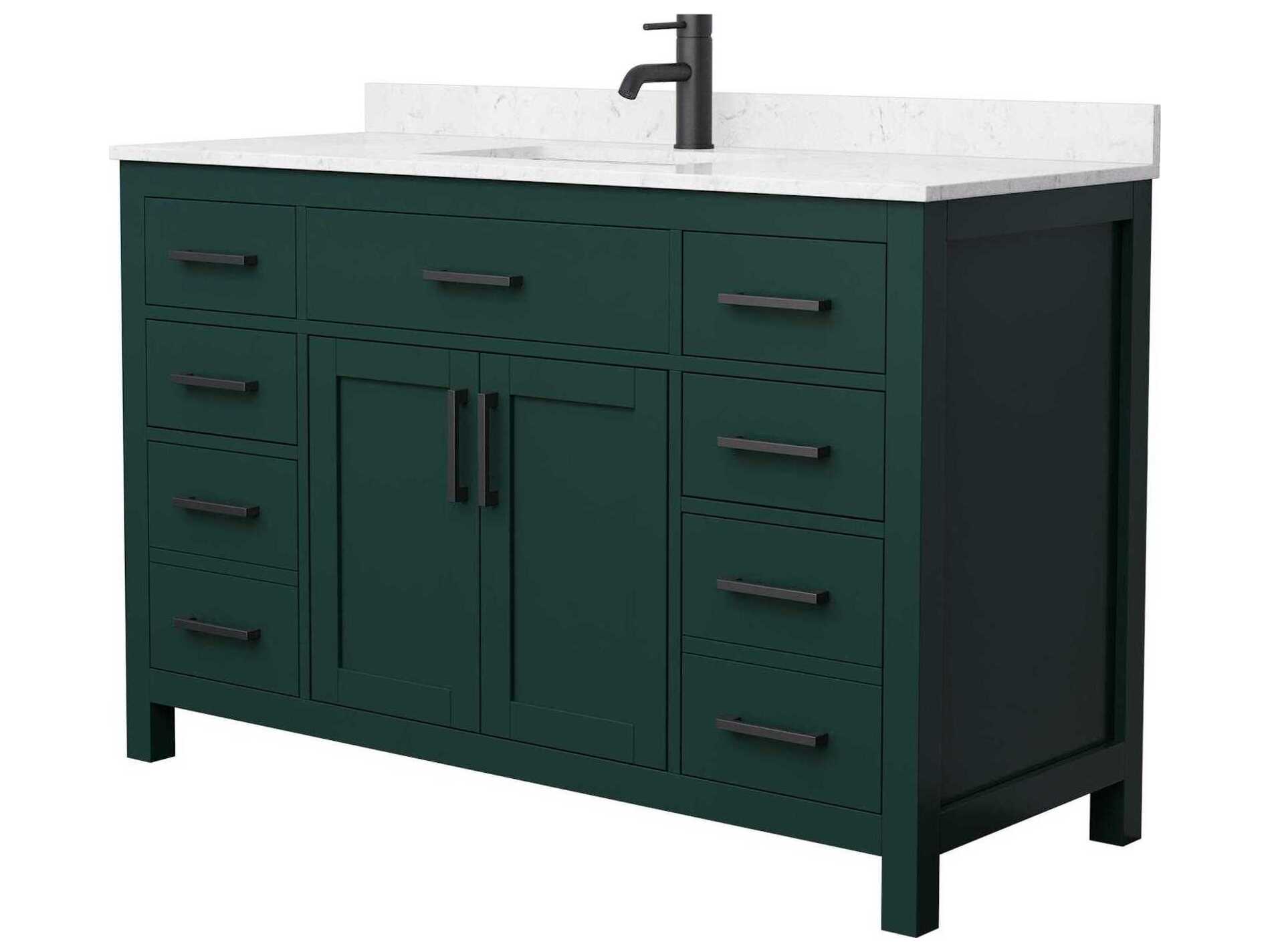 Wyndham Collection Beckett 54" Green Vanity