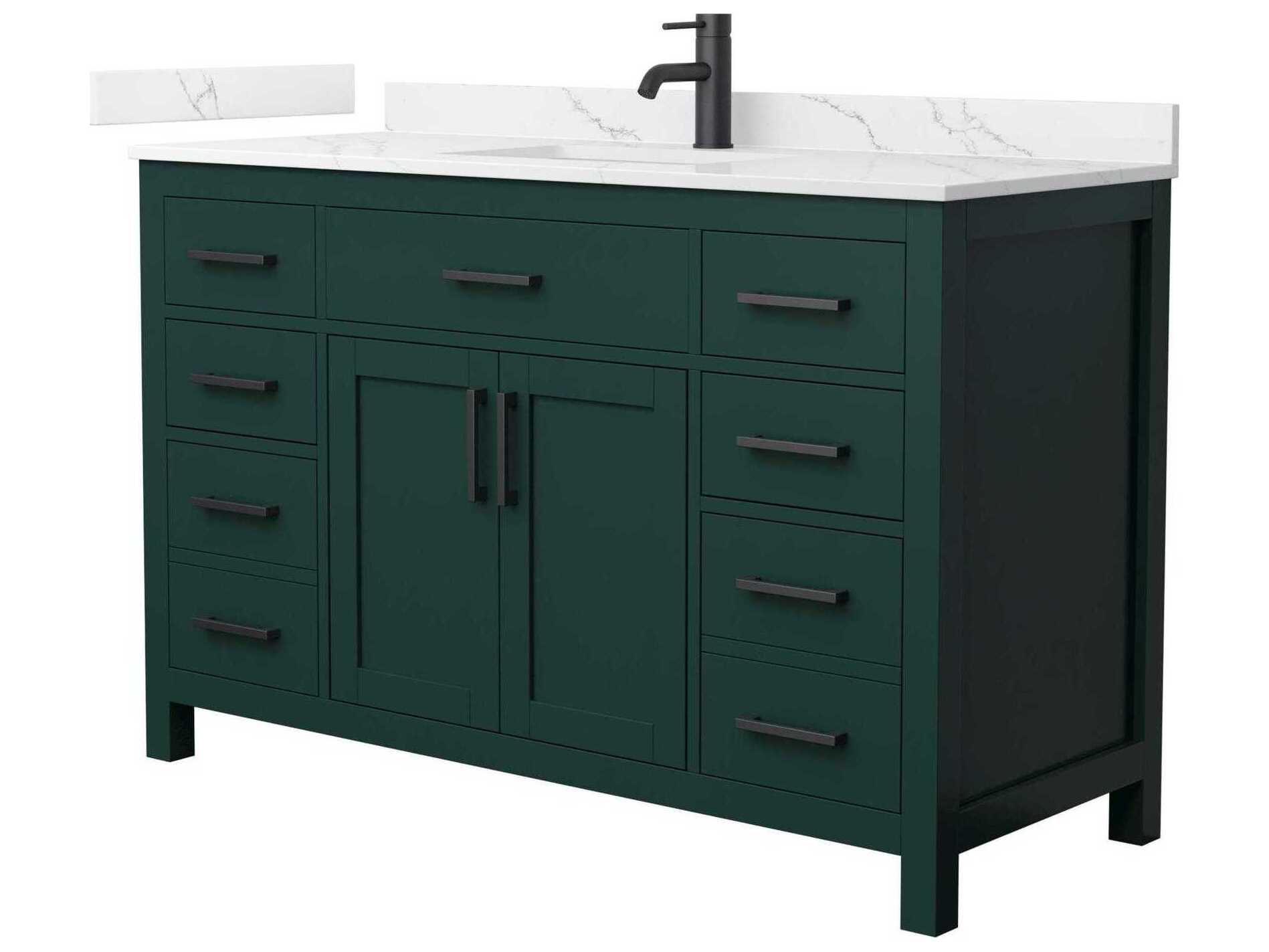 Wyndham Collection Beckett 54" Green Vanity