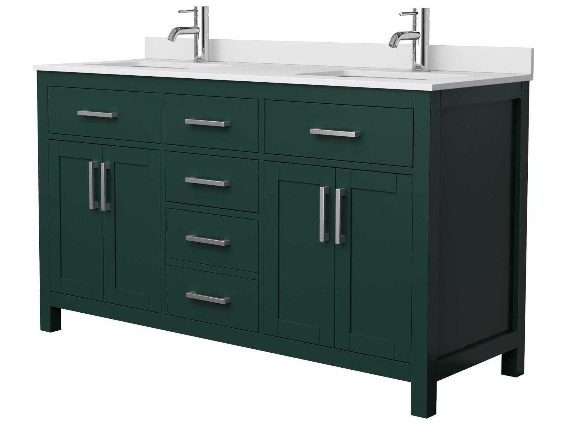 Wyndham Collection Beckett 60" Green Vanity