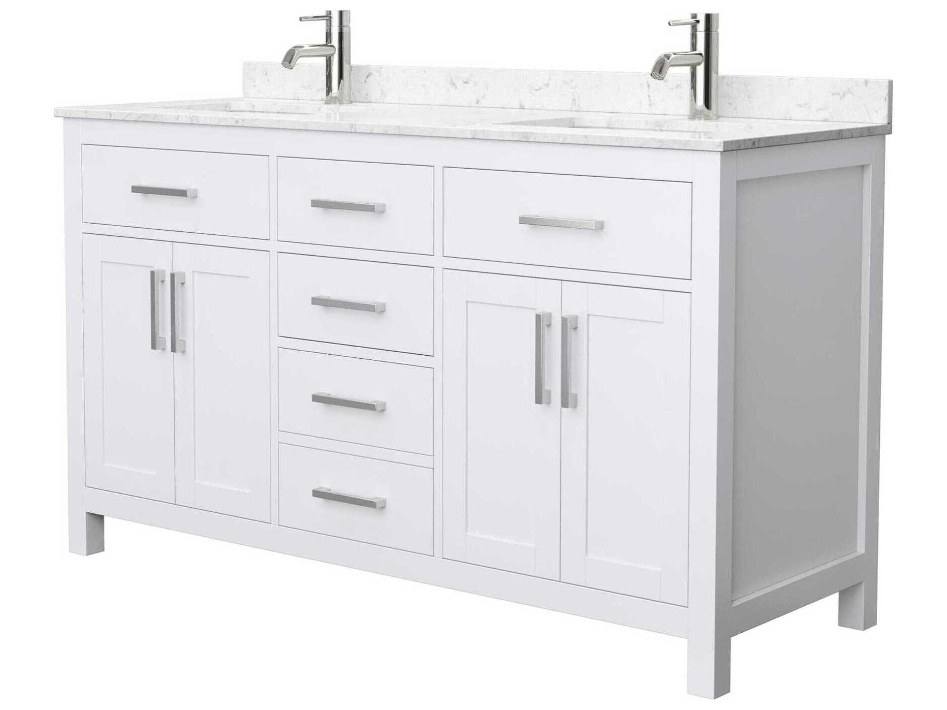 Wyndham Collection Beckett 60" White Vanity