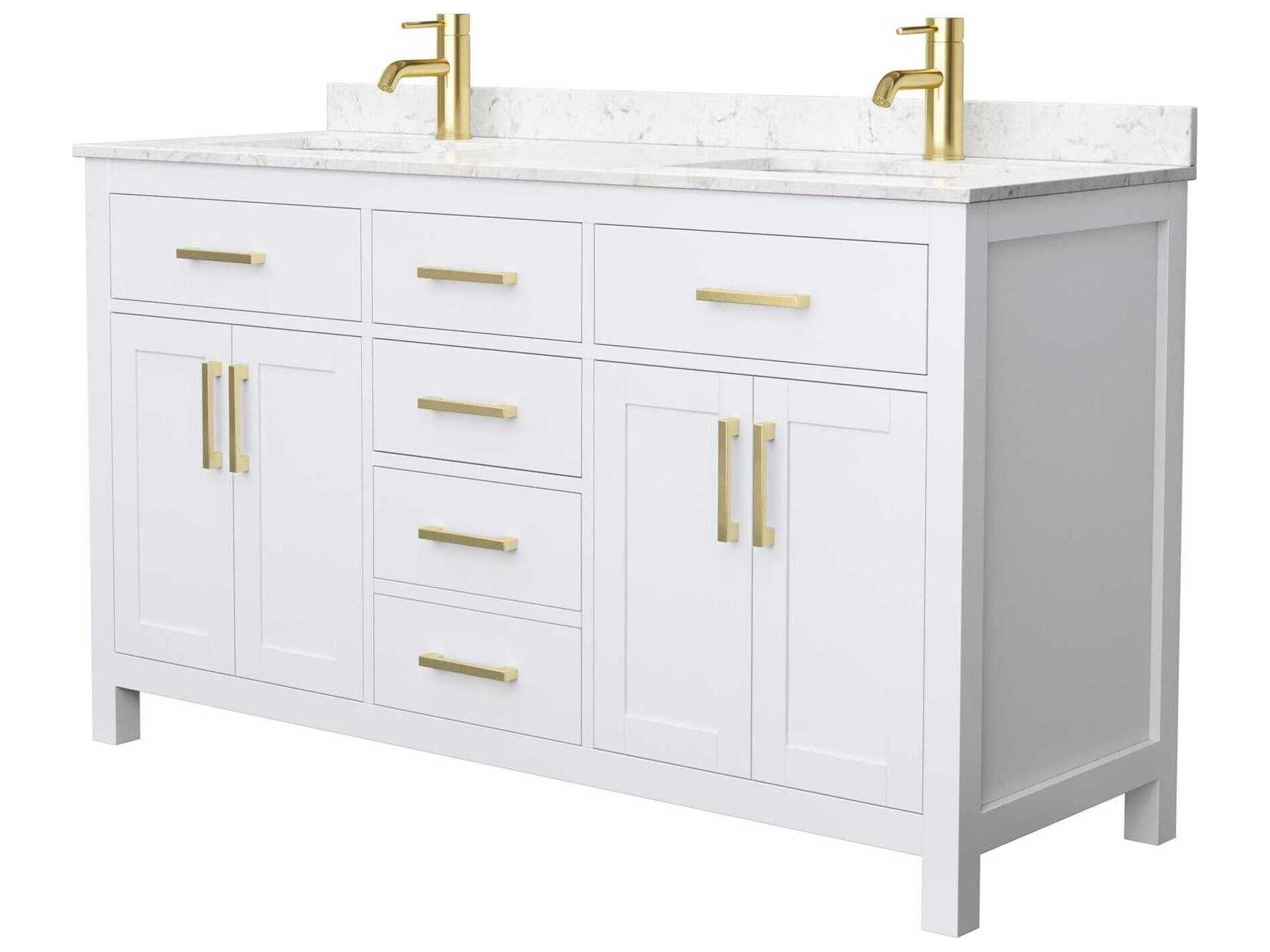 Wyndham Collection Beckett 60" White Vanity