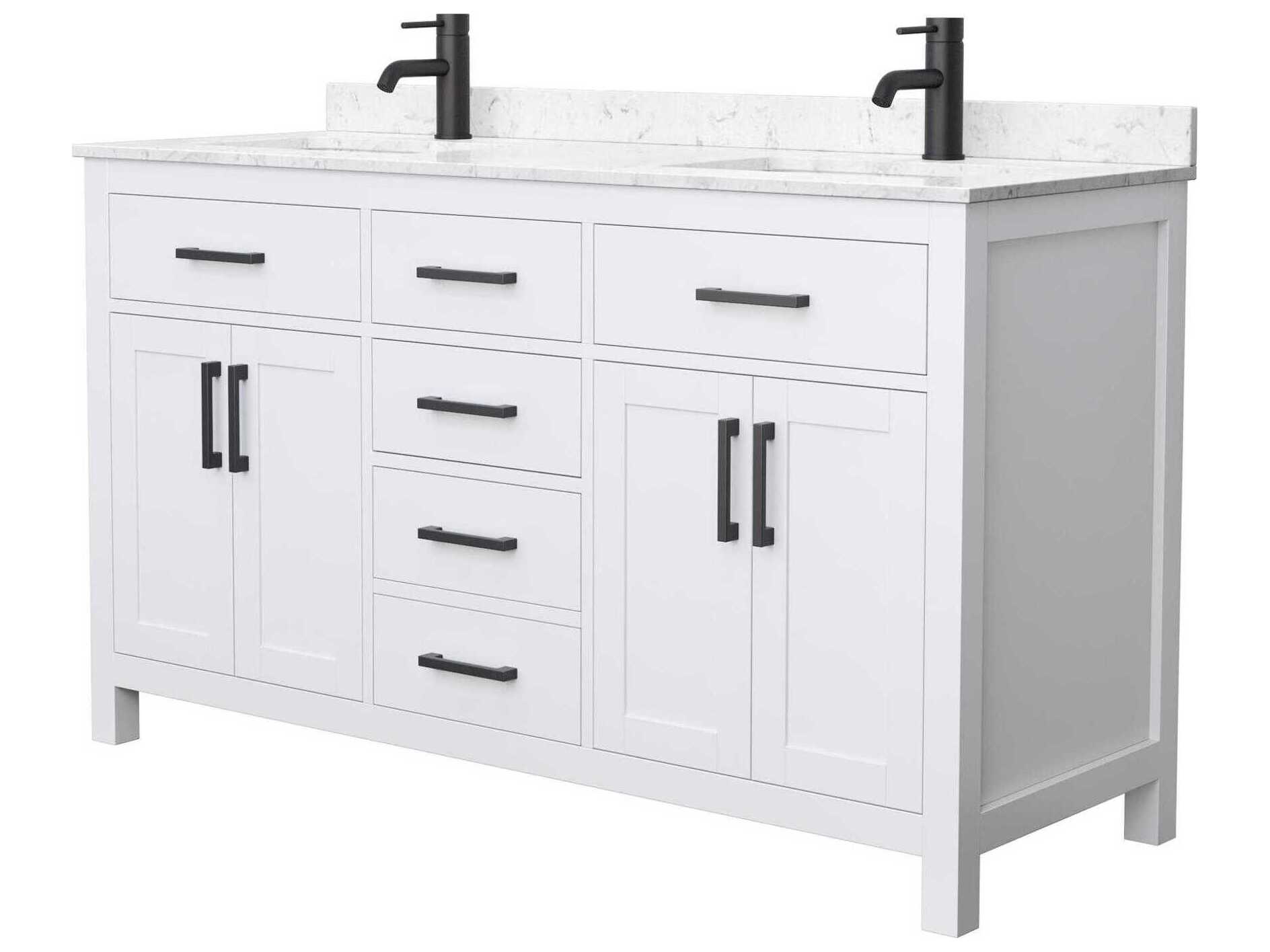 Wyndham Collection Beckett 60" White Vanity