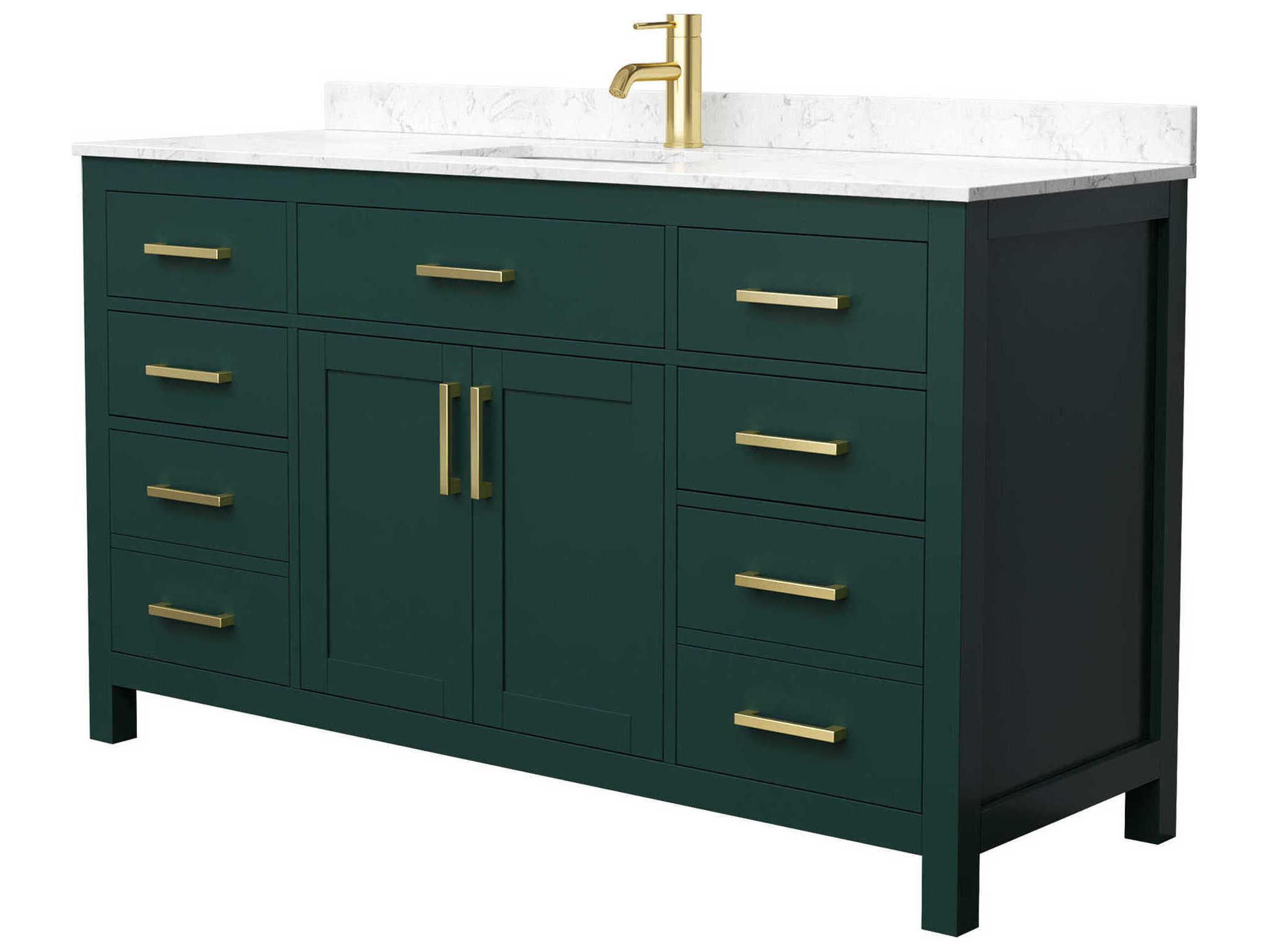 Wyndham Collection Beckett 60" Green Vanity