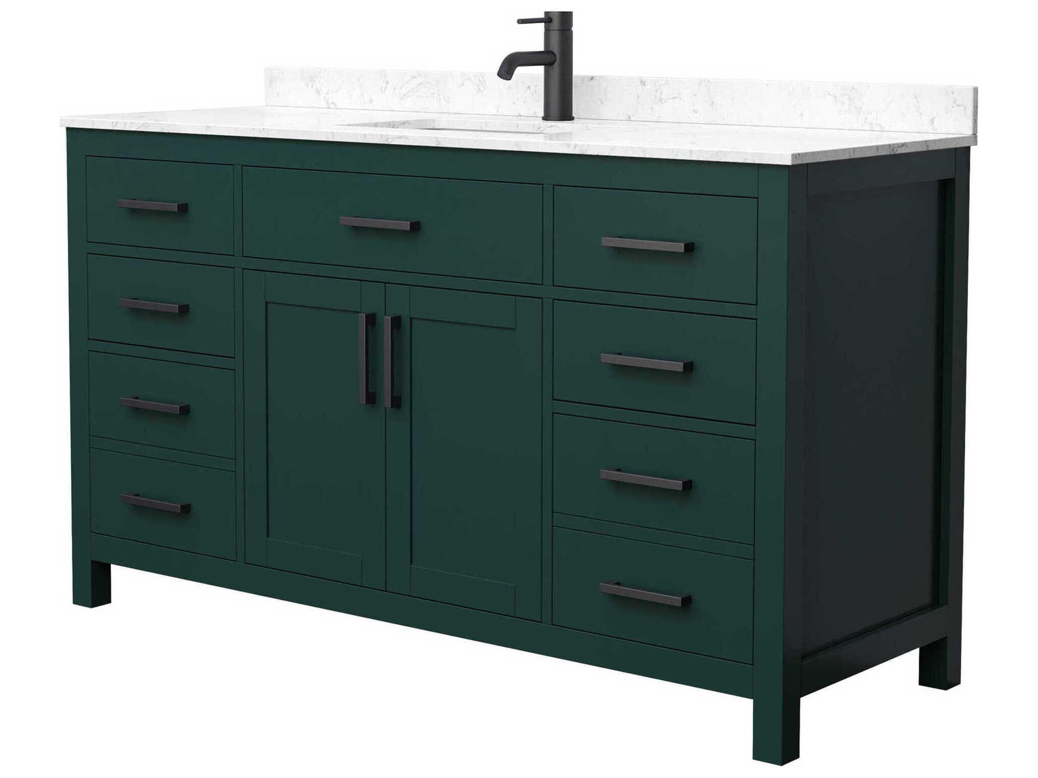 Wyndham Collection Beckett 60" Green Vanity