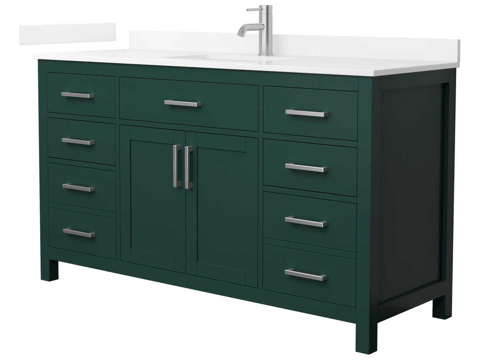 Wyndham Collection Beckett 60" Green Vanity