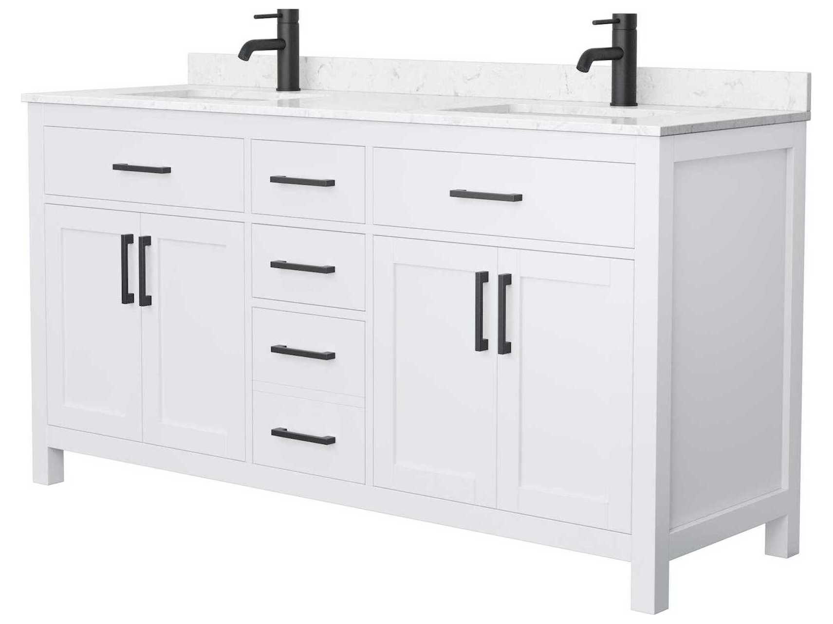 Wyndham Collection Beckett 66" White Vanity