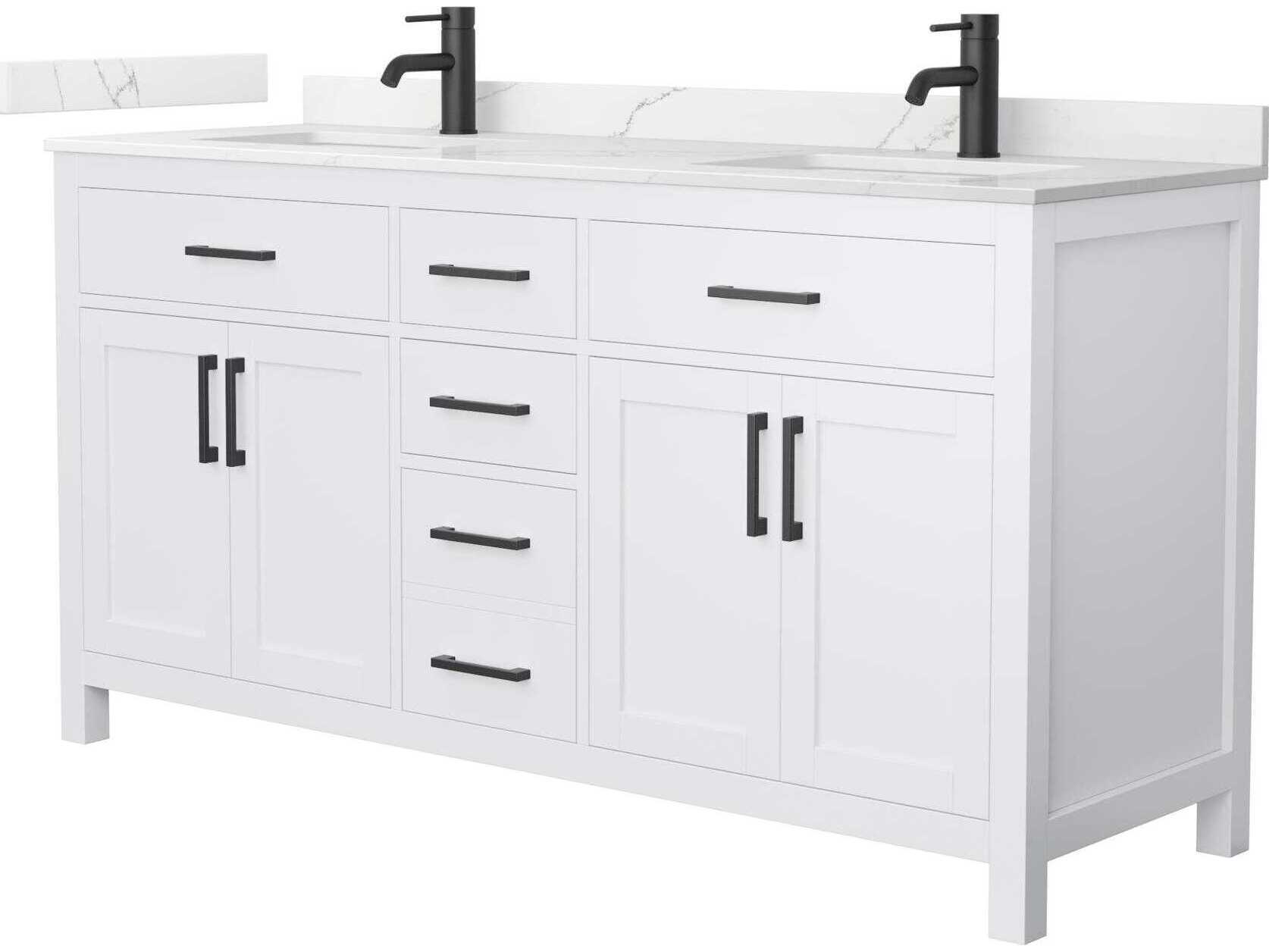 Wyndham Collection Beckett 66" White Vanity