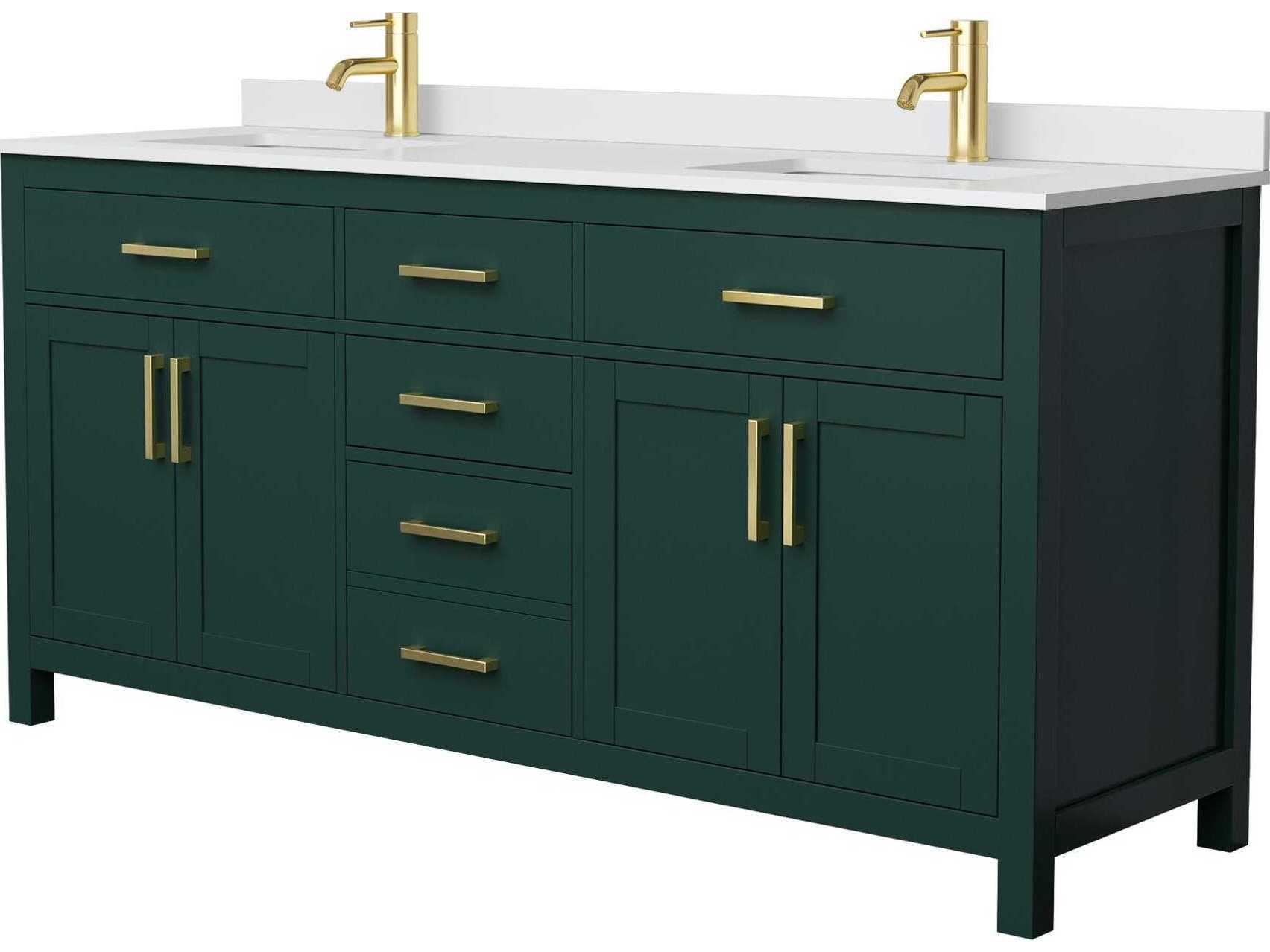 Wyndham Collection Beckett 72" Green Vanity