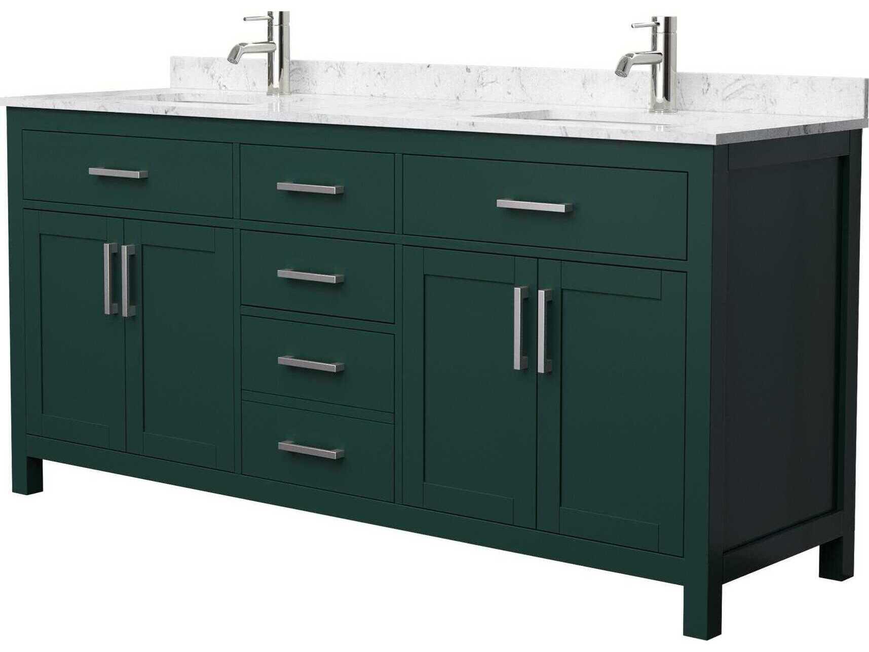 Wyndham Collection Beckett 72" Green Vanity