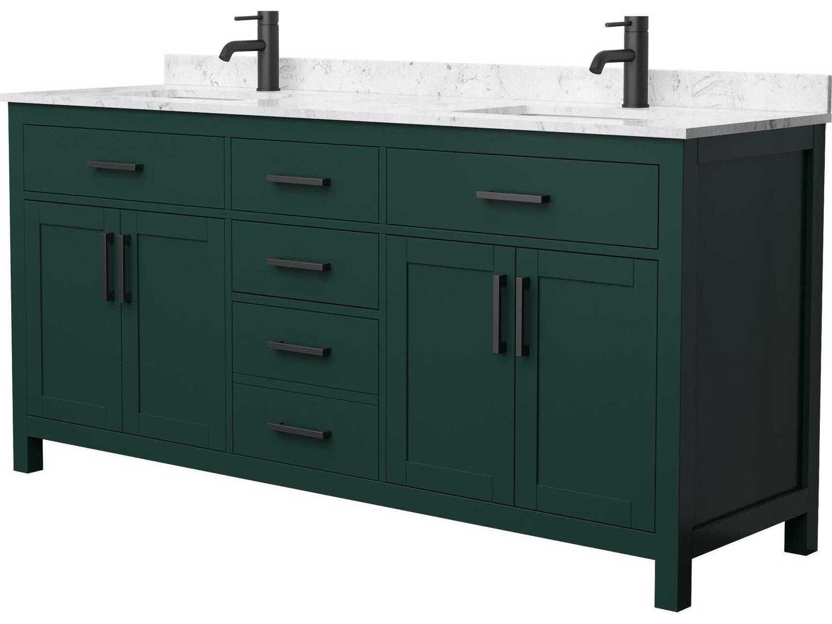 Wyndham Collection Beckett 72" Green Vanity