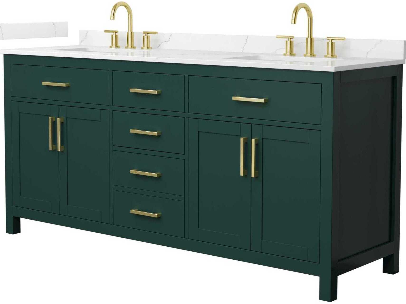 Wyndham Collection Beckett 72" Green Vanity