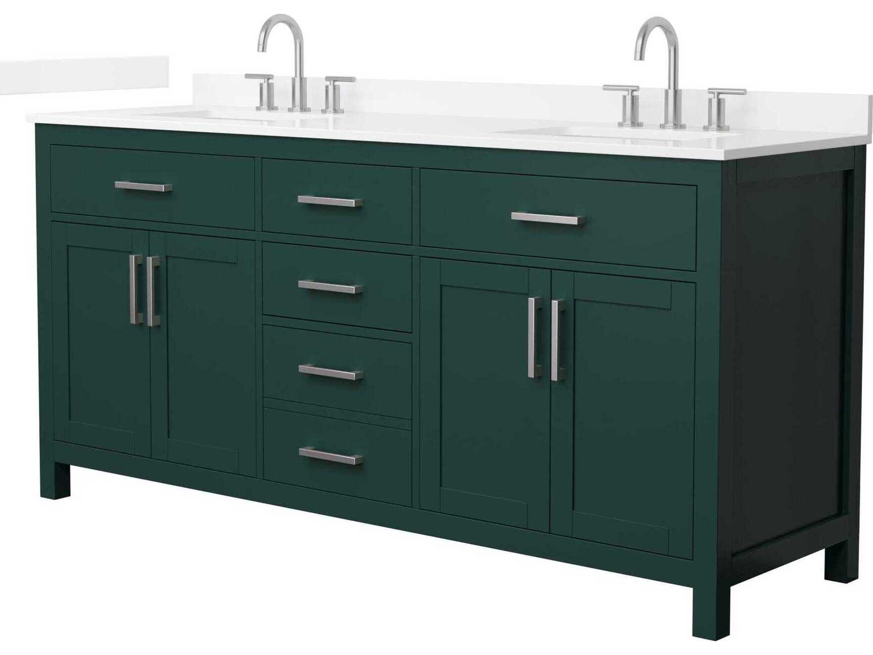 Wyndham Collection Beckett 72" Green Vanity