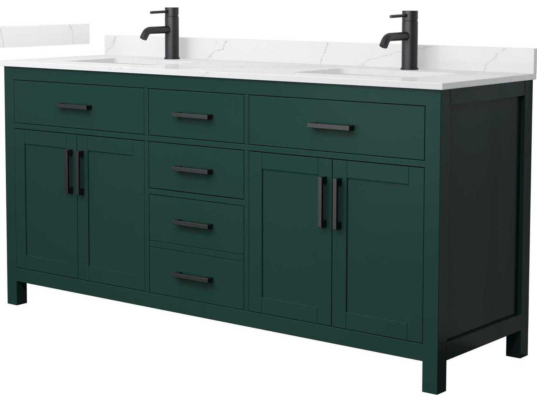 Wyndham Collection Beckett 72" Green Vanity