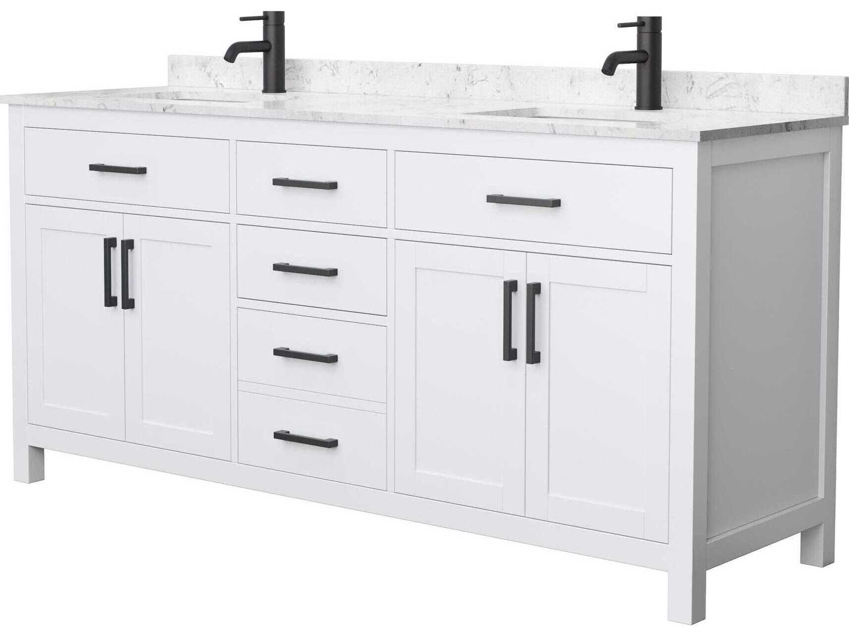 Wyndham Collection Beckett 72" White Vanity
