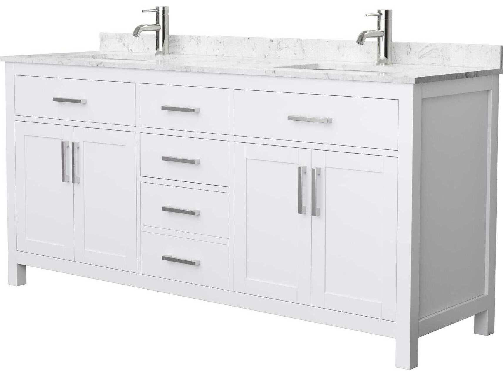 Wyndham Collection Beckett 72" White Vanity