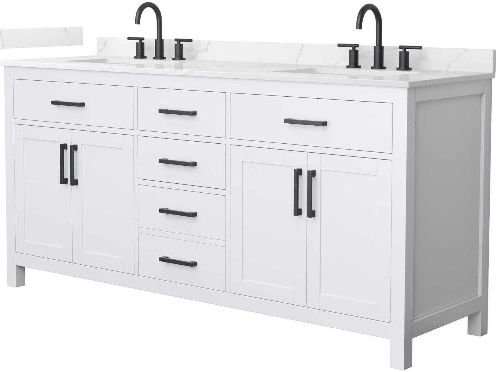 Wyndham Collection Beckett 72" White Vanity