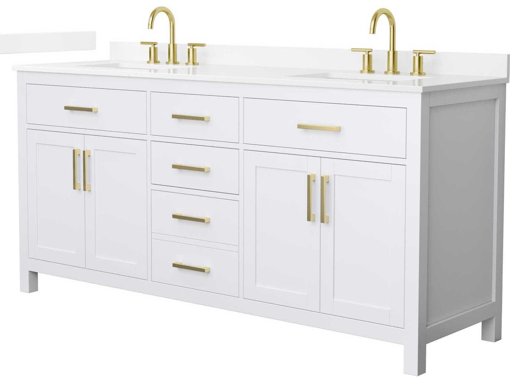 Wyndham Collection Beckett 72" White Vanity