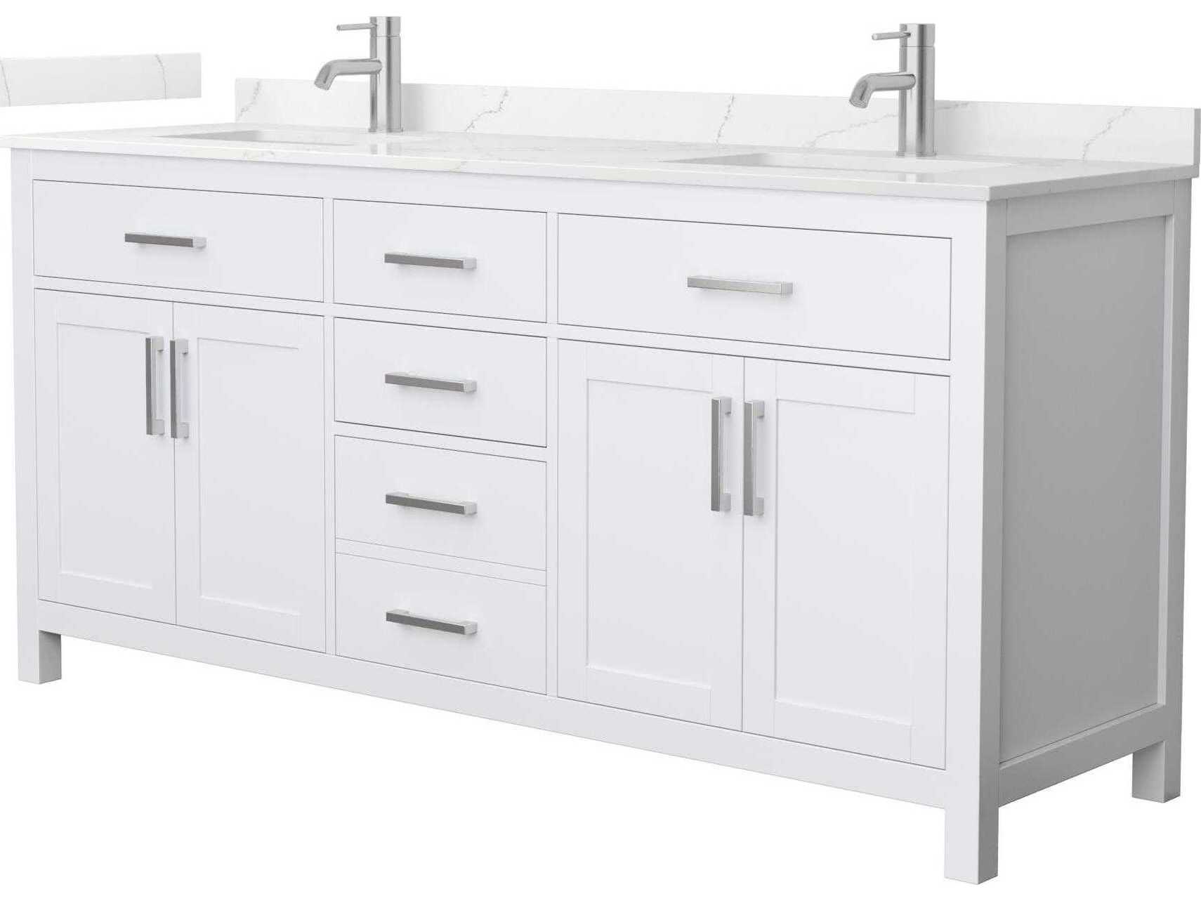 Wyndham Collection Beckett 72" White Vanity