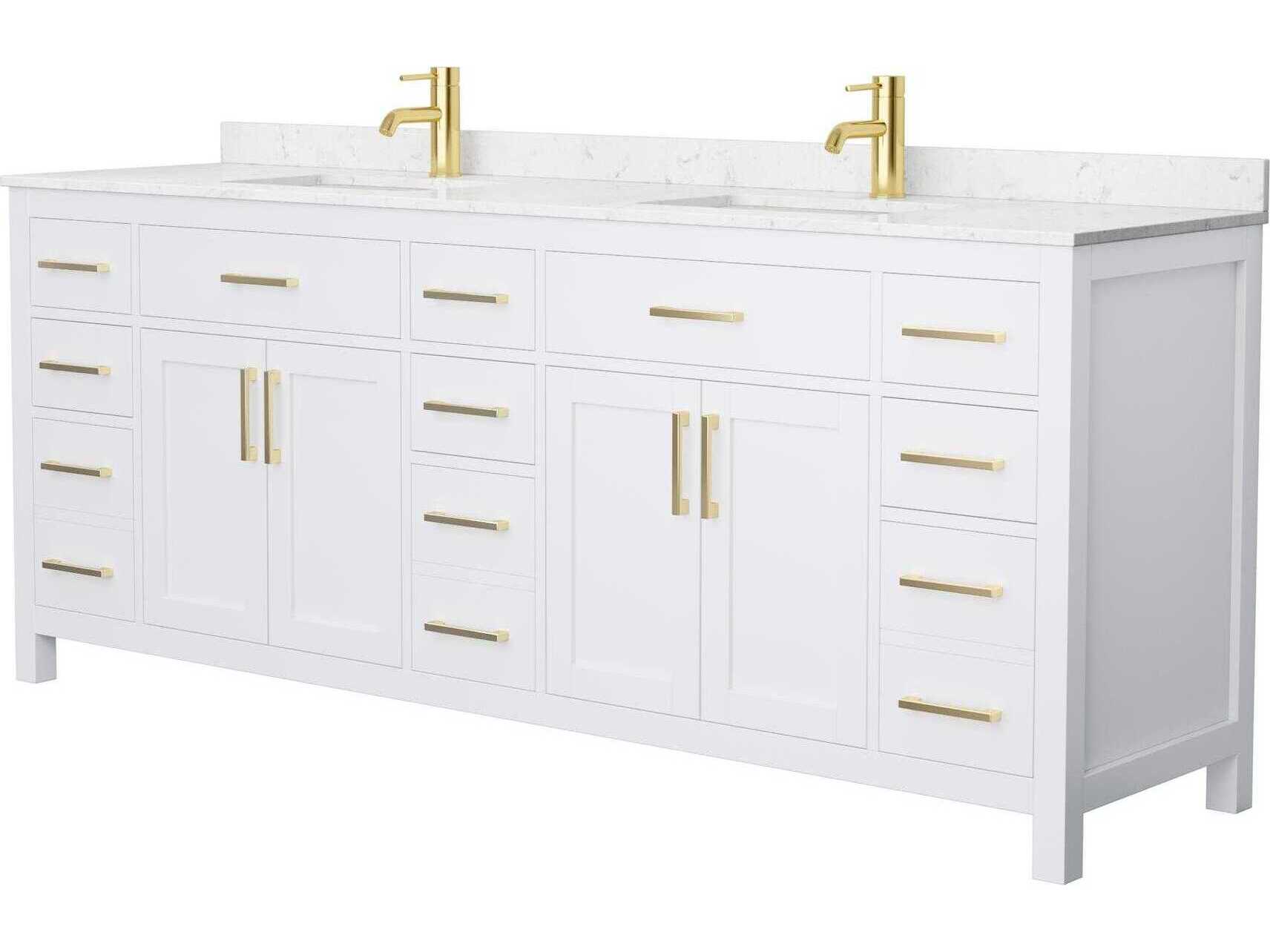 Wyndham Collection Beckett 84" White Vanity