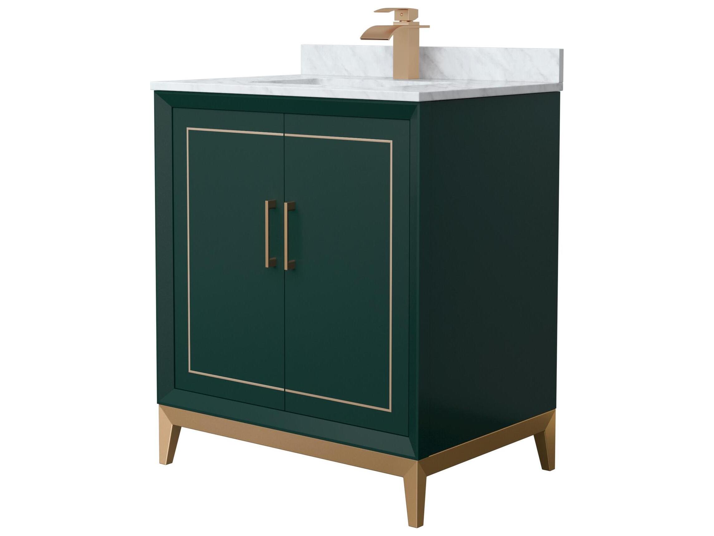 Wyndham Collection Marlena 30" Green Vanity