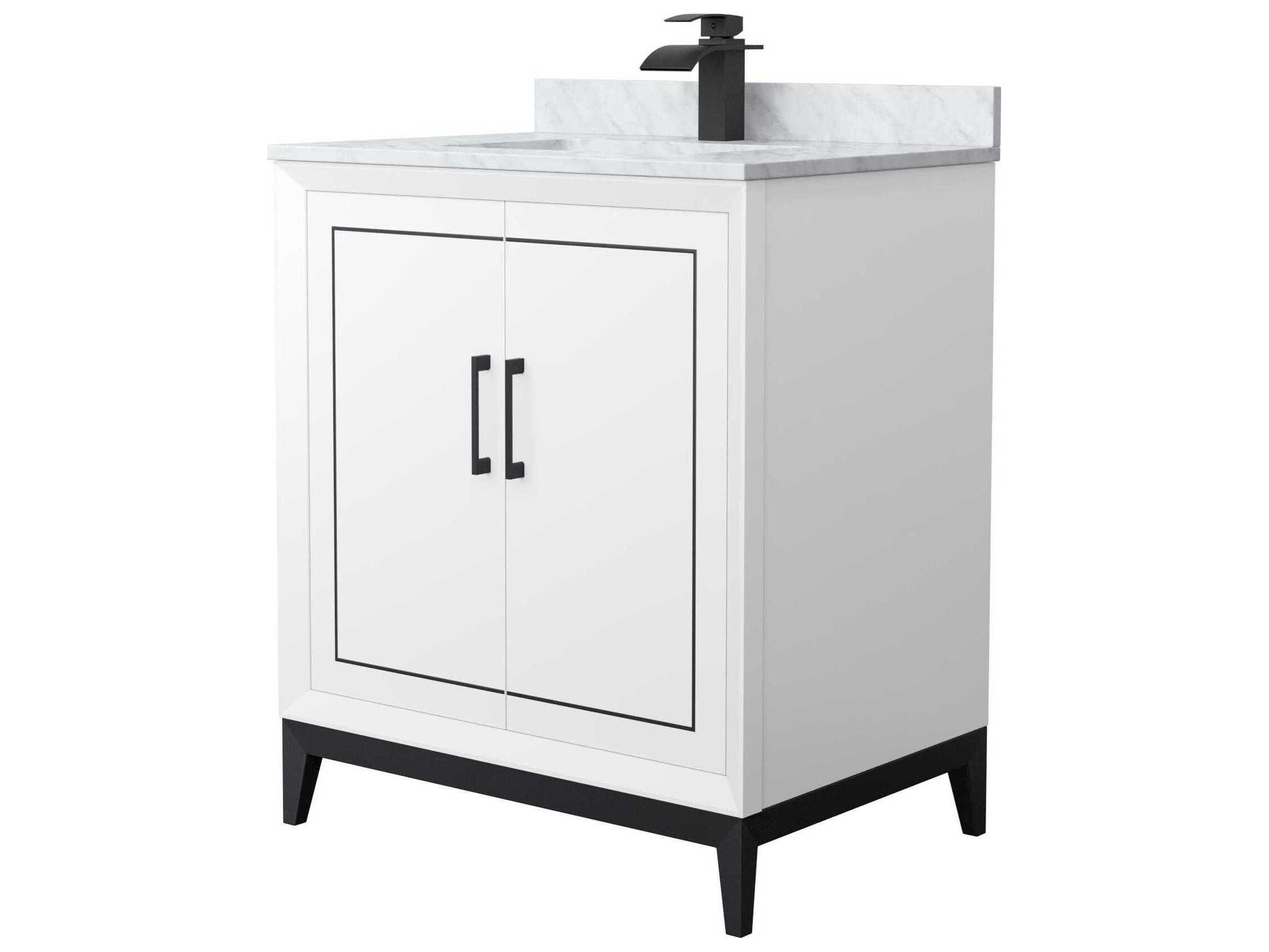 Wyndham Collection Marlena 30" White Vanity