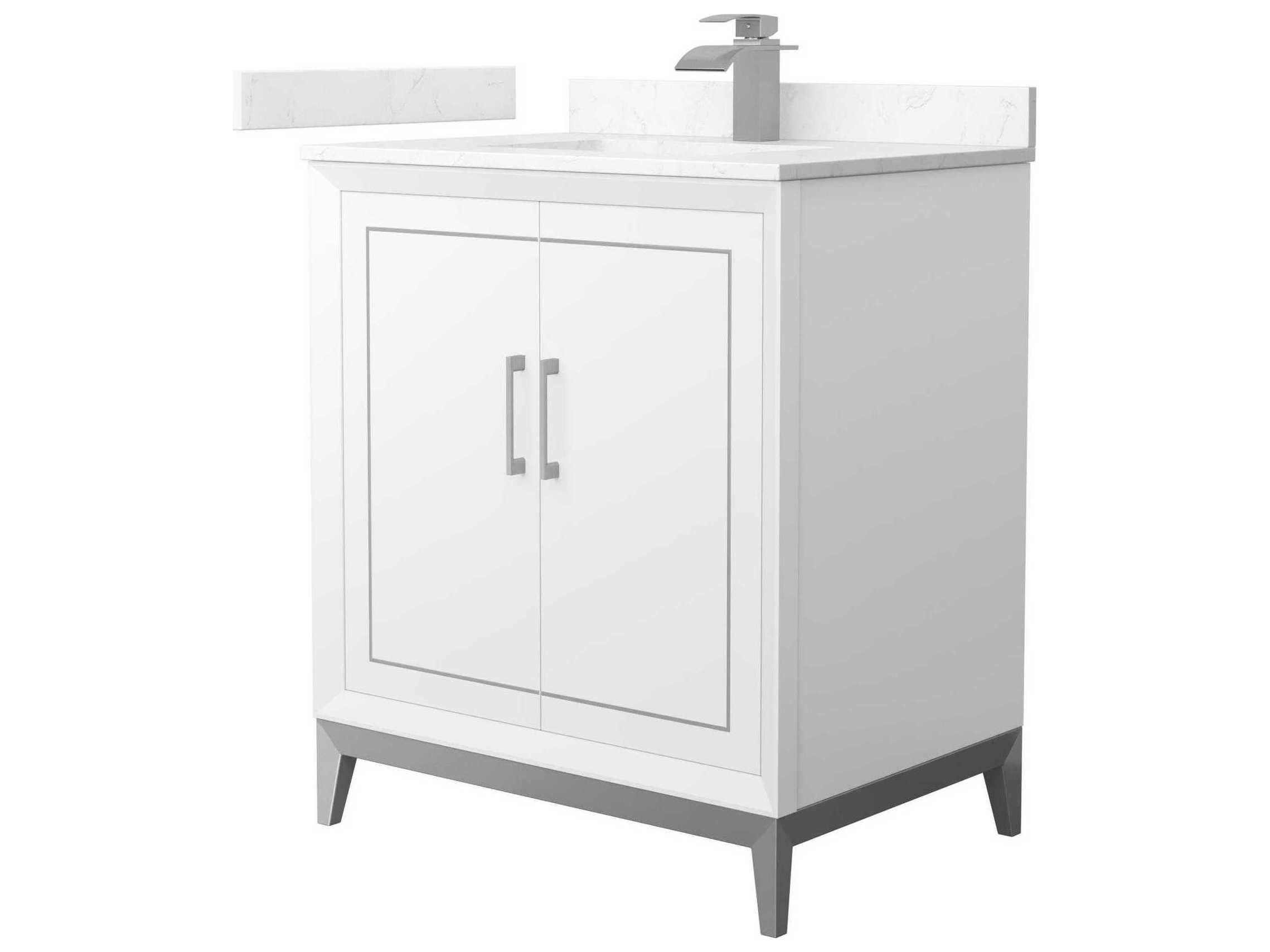 Wyndham Collection Marlena 30" White Vanity