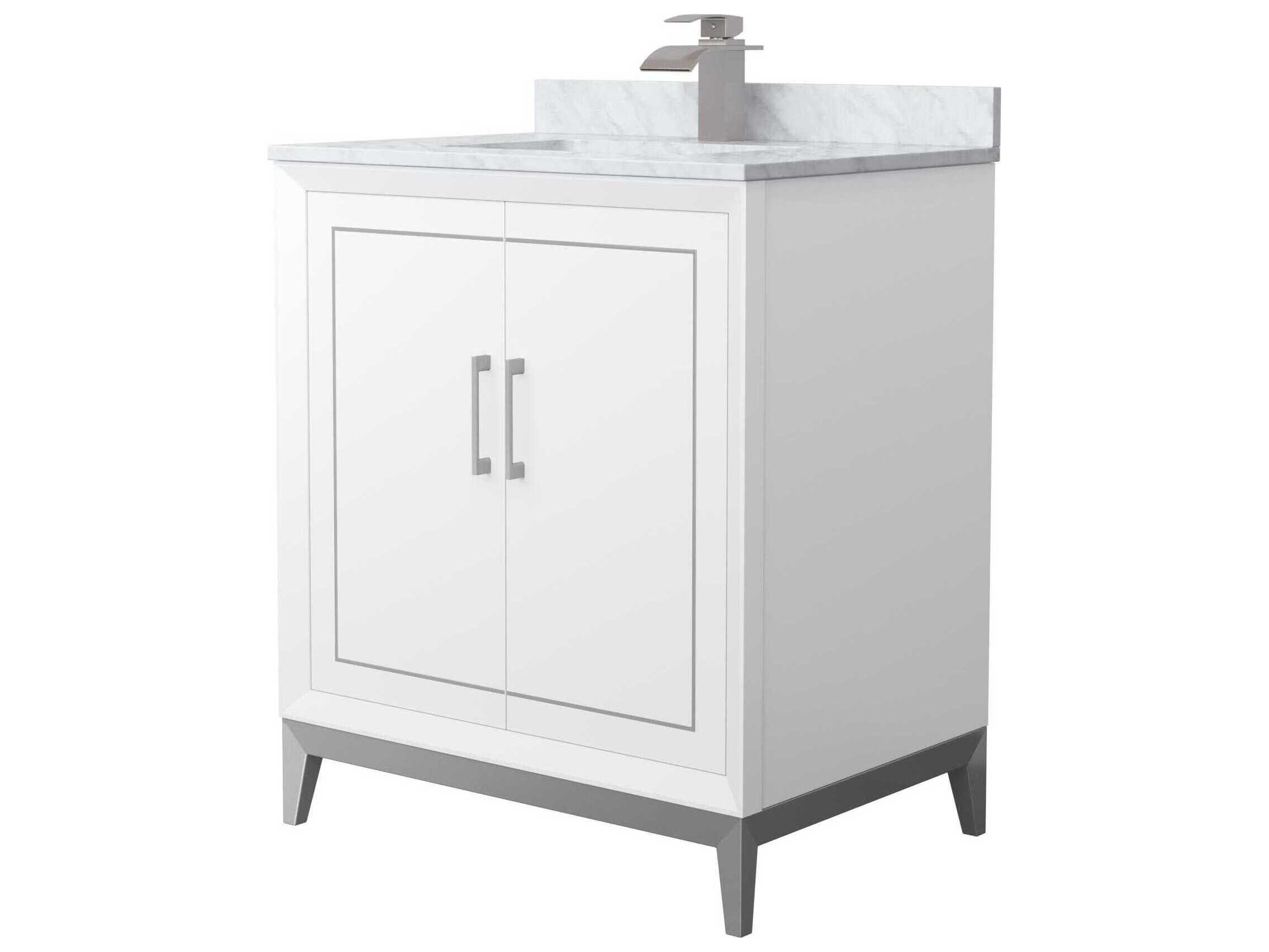 Wyndham Collection Marlena 30" White Vanity