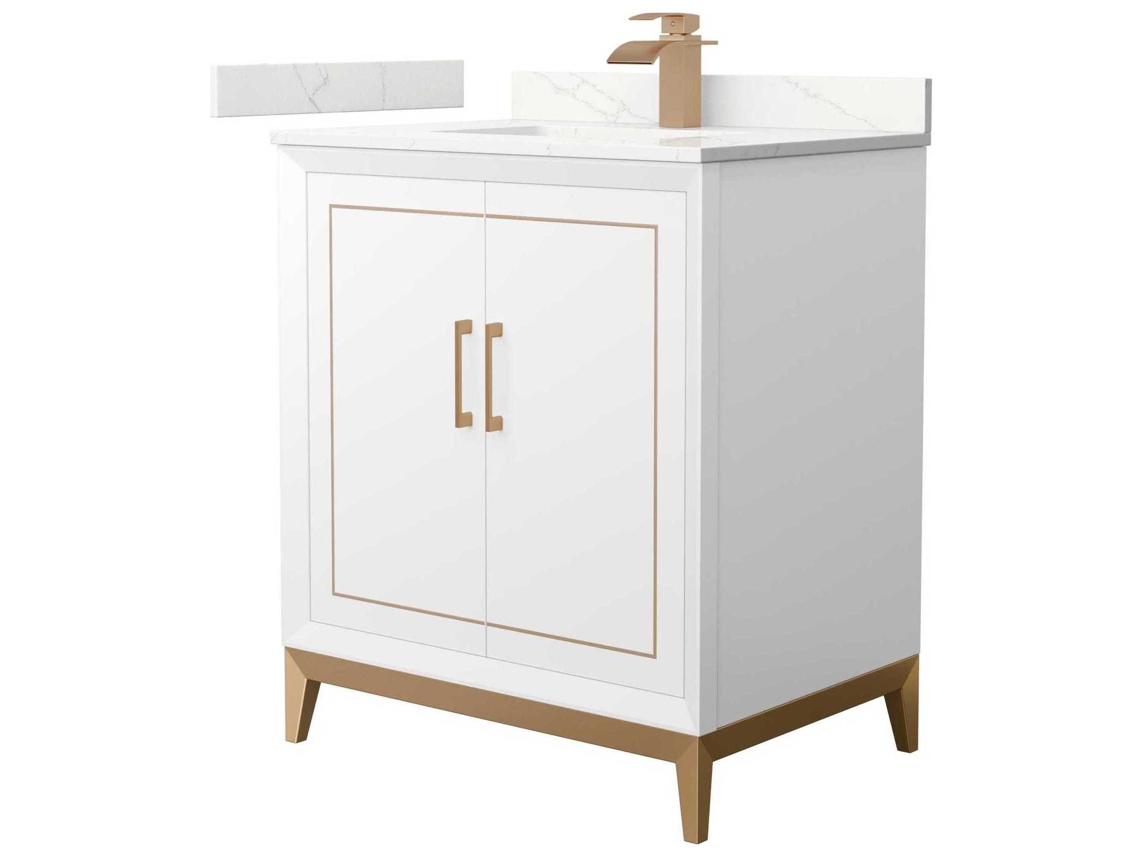 Wyndham Collection Marlena 30" White Vanity