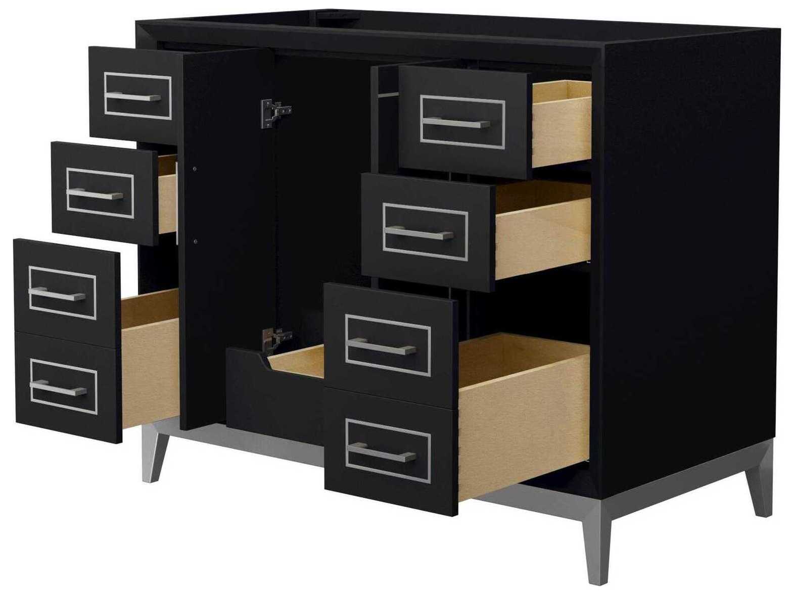 Wyndham Collection Marlena 42" Black Vanity