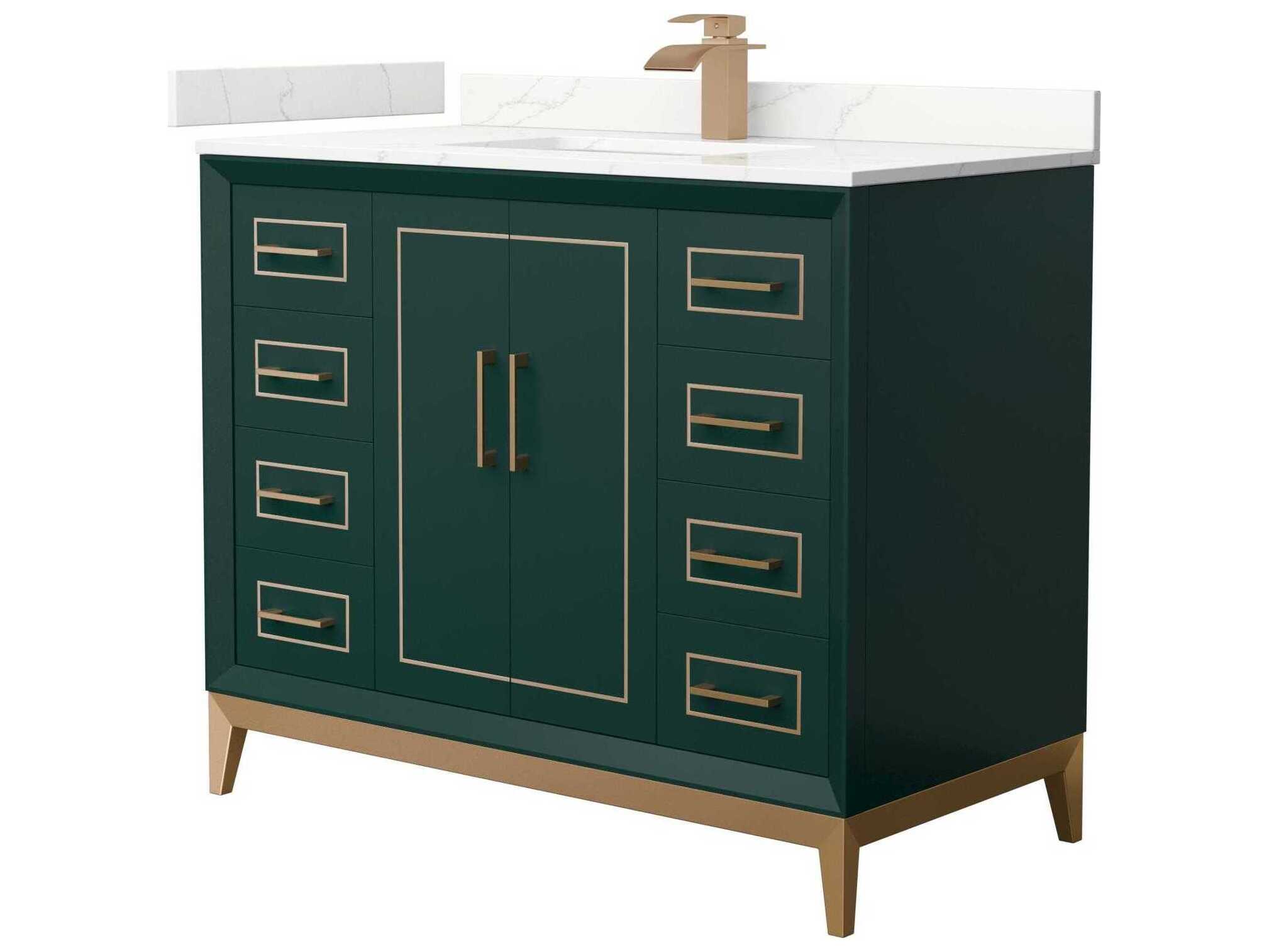 Wyndham Collection Marlena 42" Green Vanity