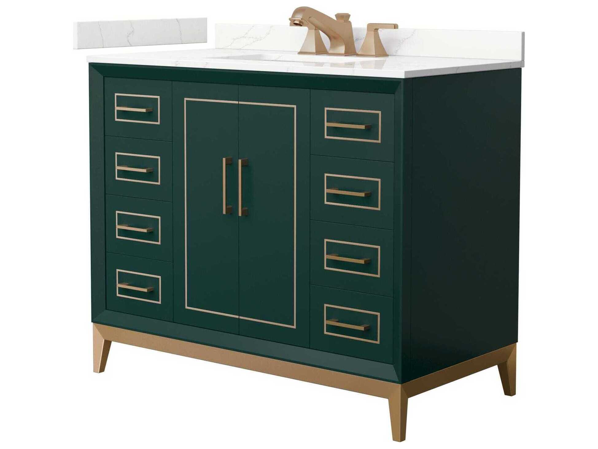 Wyndham Collection Marlena 42" Green Vanity