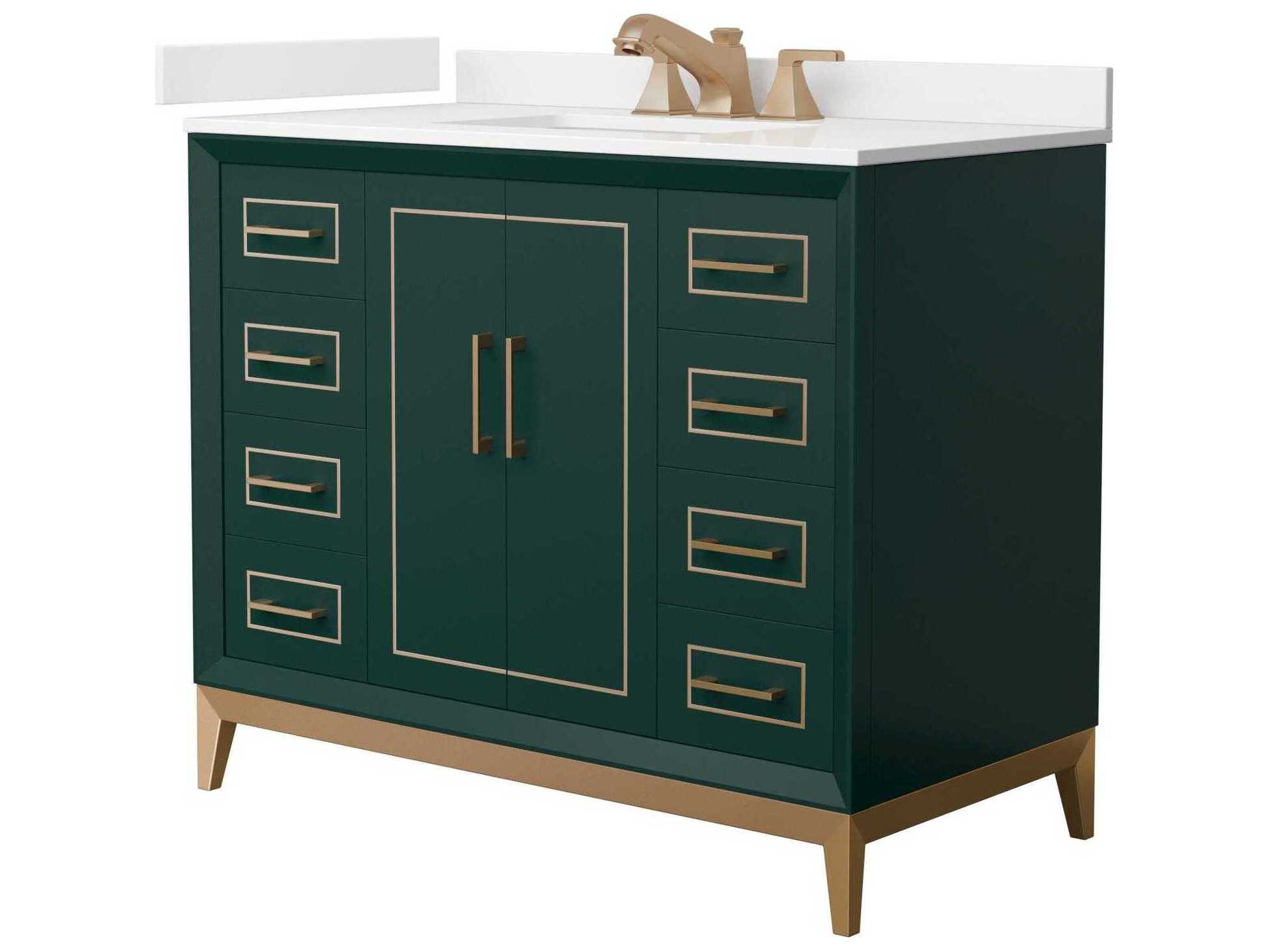 Wyndham Collection Marlena 42" Green Vanity
