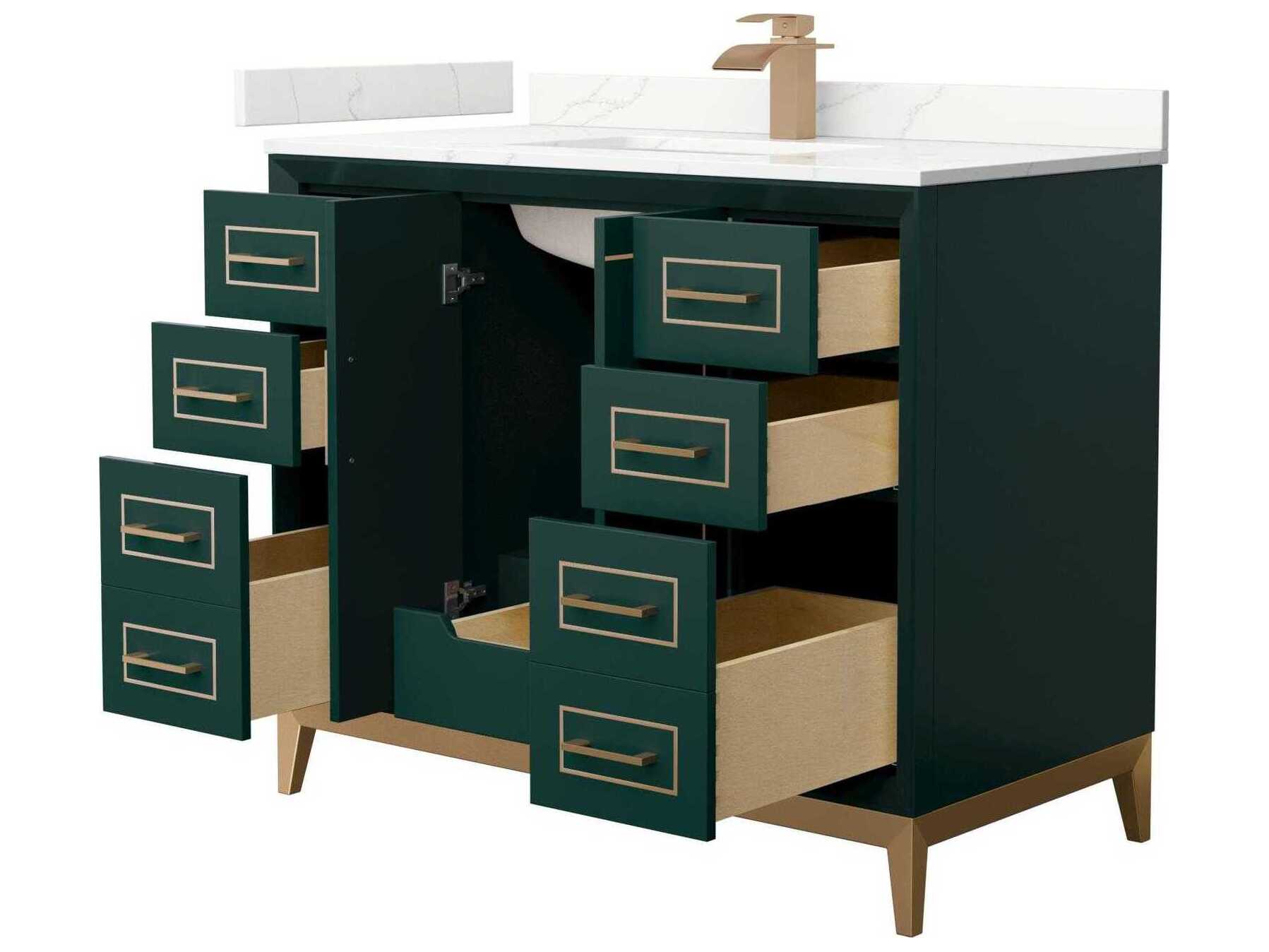 Wyndham Collection Marlena 42" Green Vanity