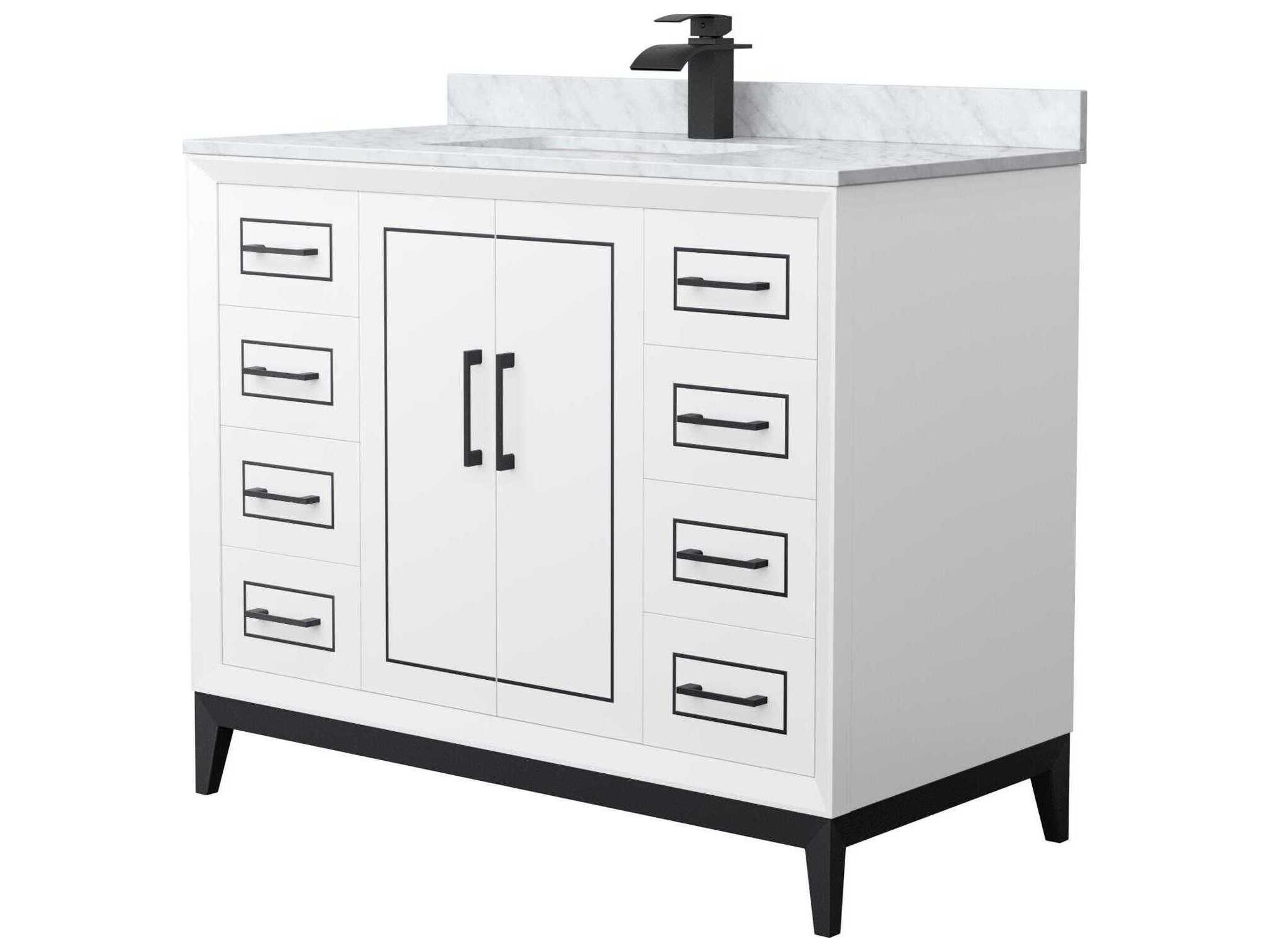 Wyndham Collection Marlena 42" White Vanity