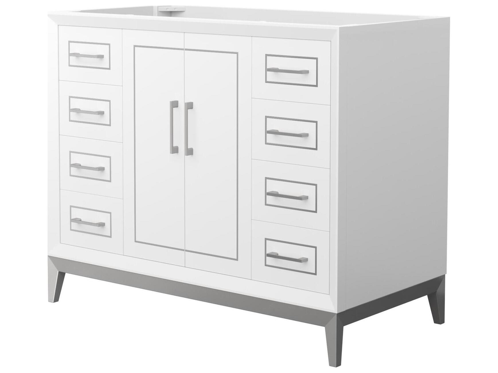 Wyndham Collection Marlena 42" White Vanity