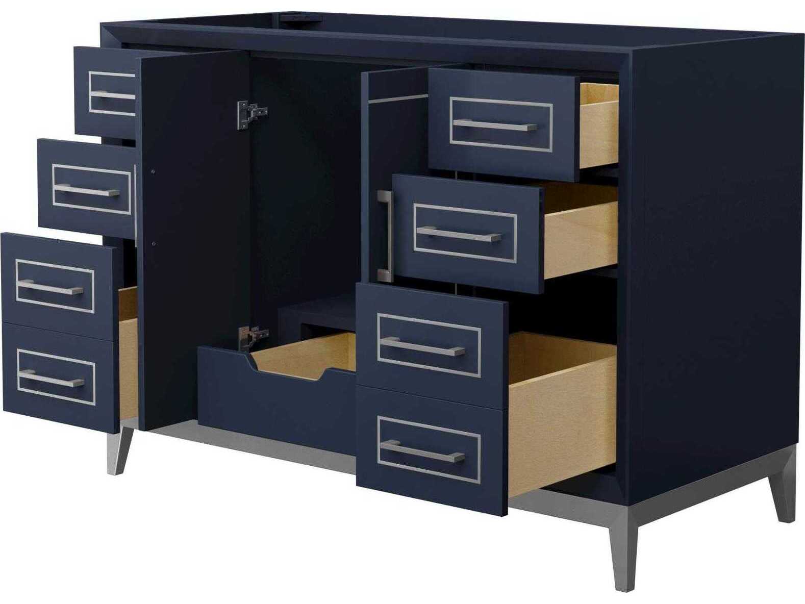 Wyndham Collection Marlena 48" Dark Blue Vanity