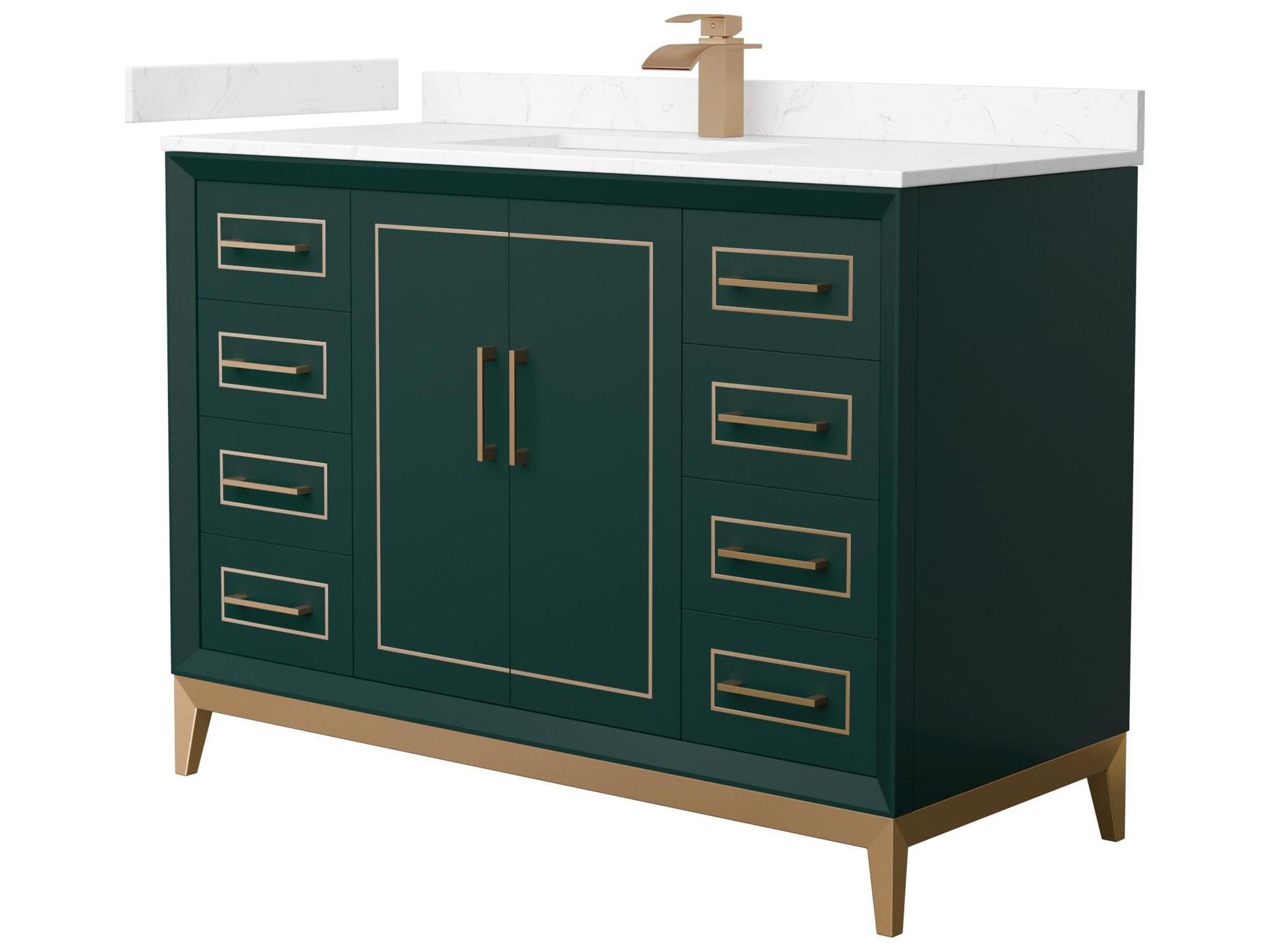 Wyndham Collection Marlena 48" Green Vanity