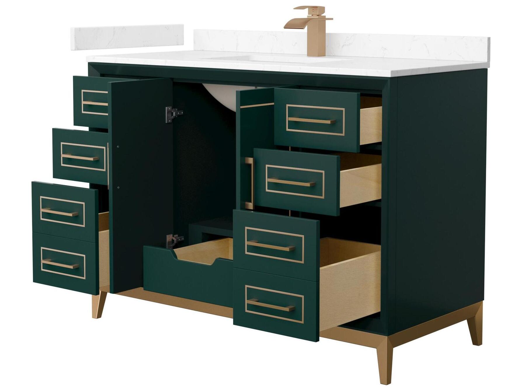 Wyndham Collection Marlena 48" Green Vanity